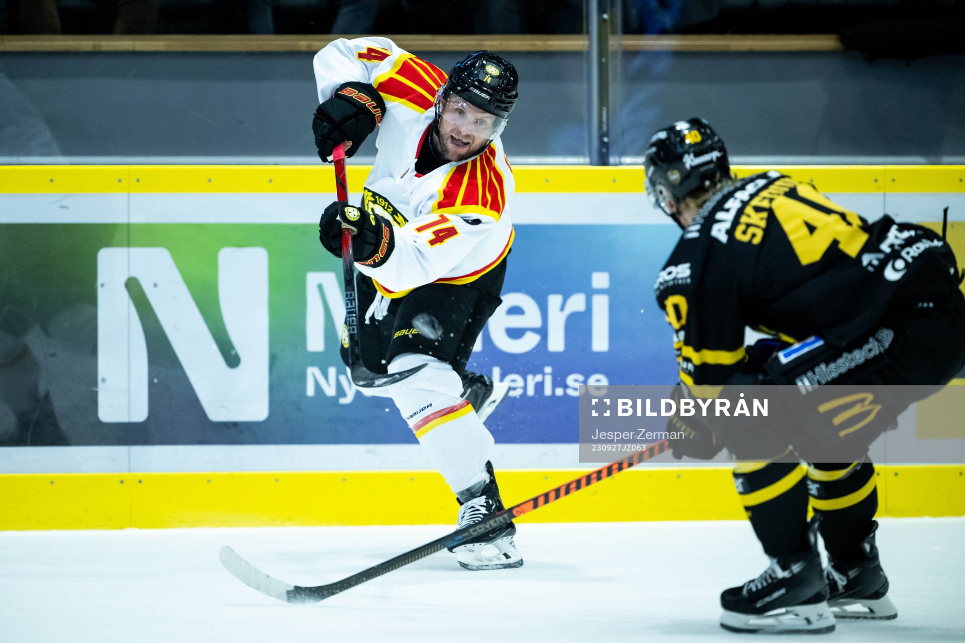 Brynäs Chad Billins och Västerås Isak Skedung