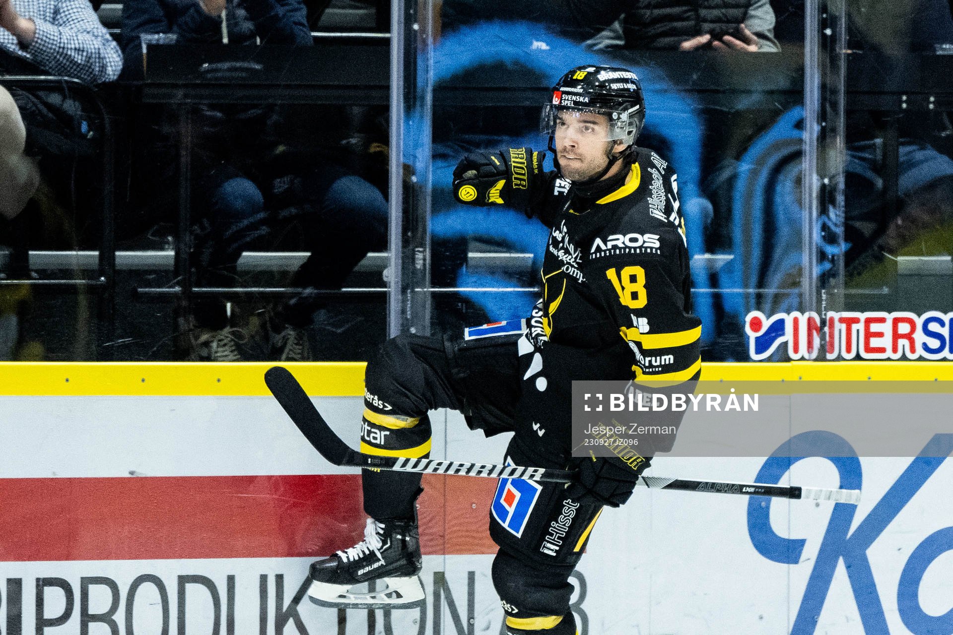 Västerås Shane Gersich jublar