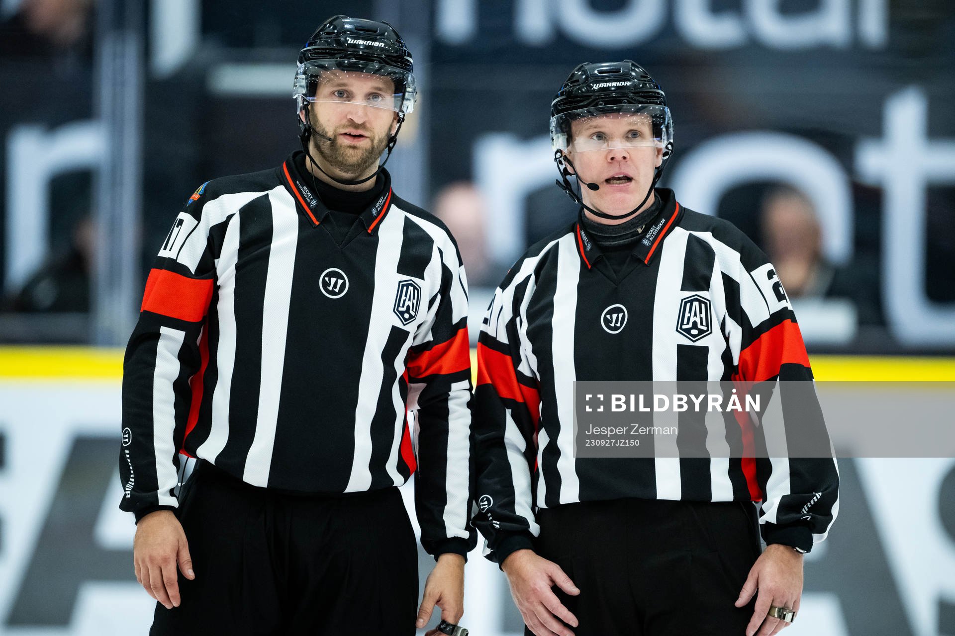 Domare Niklas Johansson och Anders Sandahl