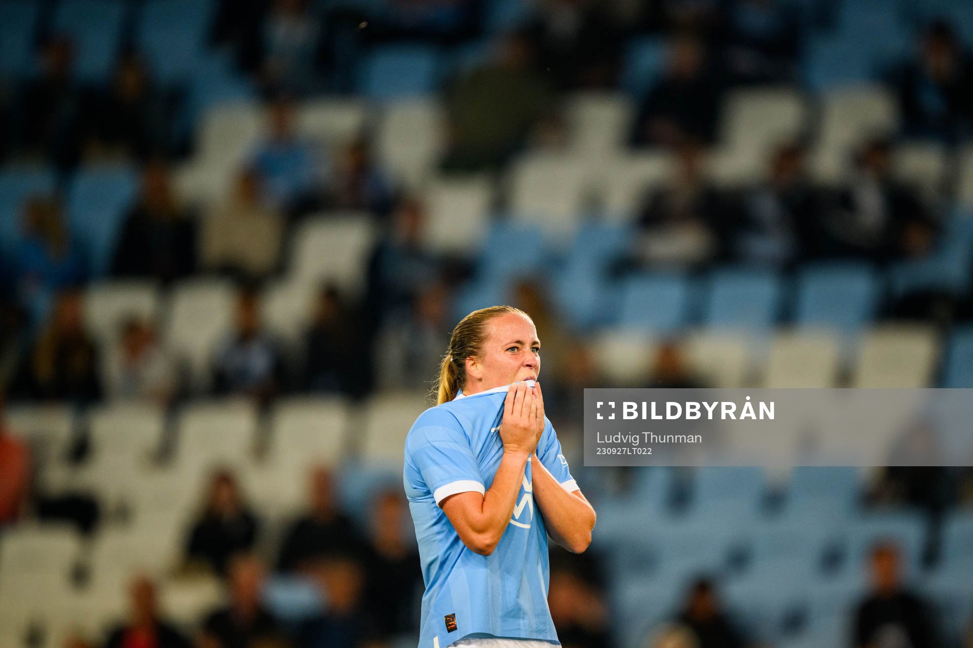 Malmö FFs Beatrice Närhi deppar