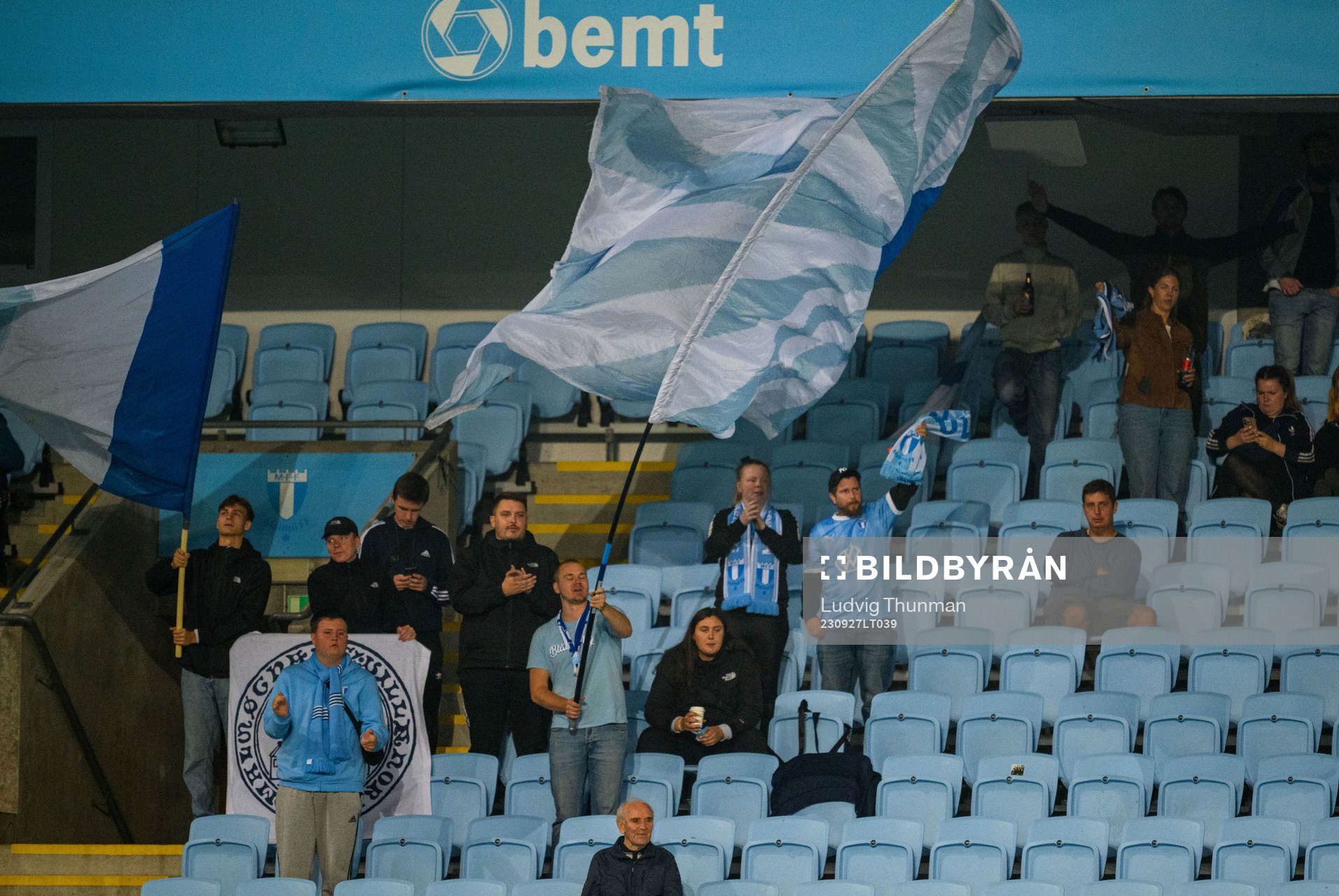 Malmö FFs supportar finalen i DM Skåne mellan Malmö FF