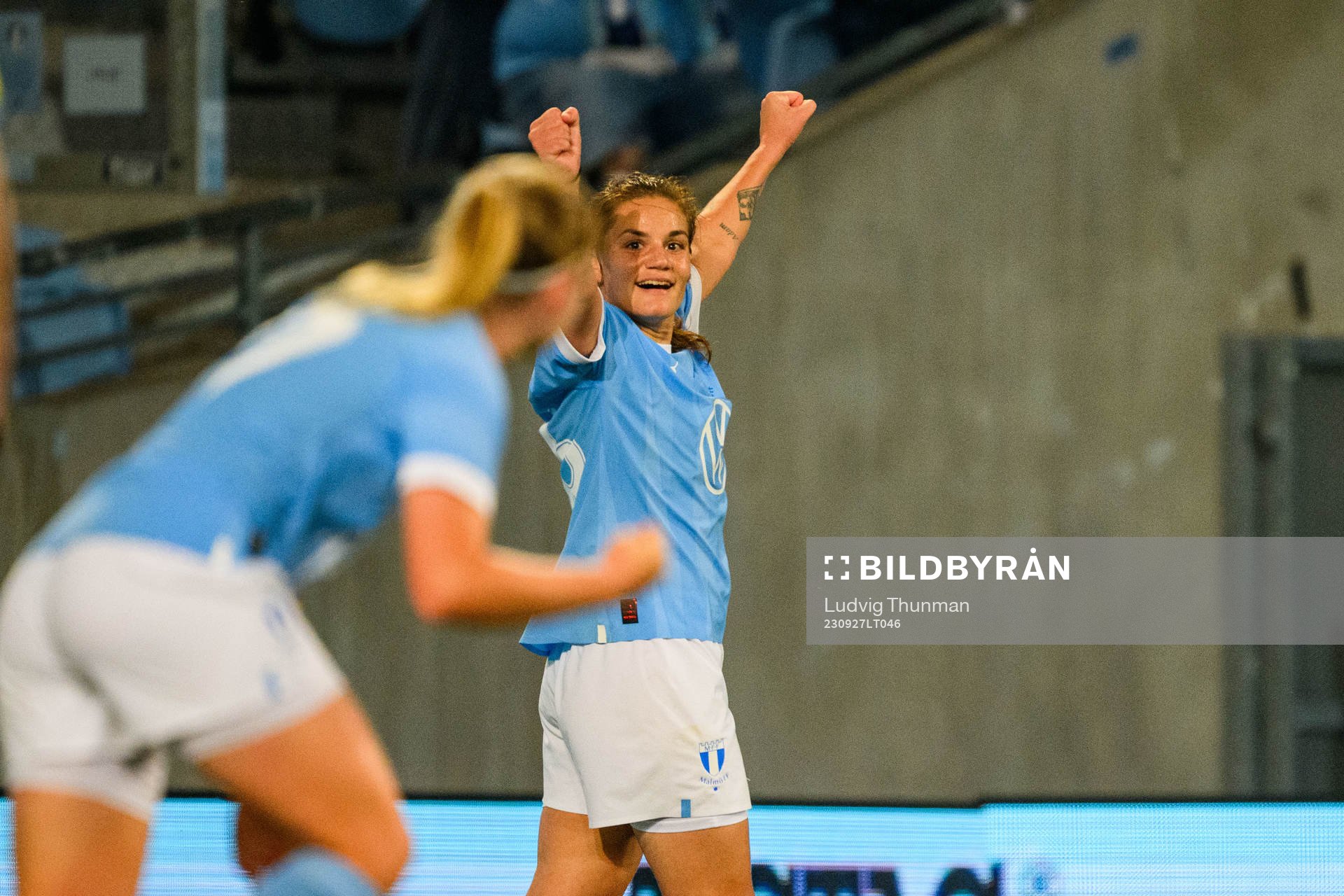Malmö FFs Sarah Mellouk jublar