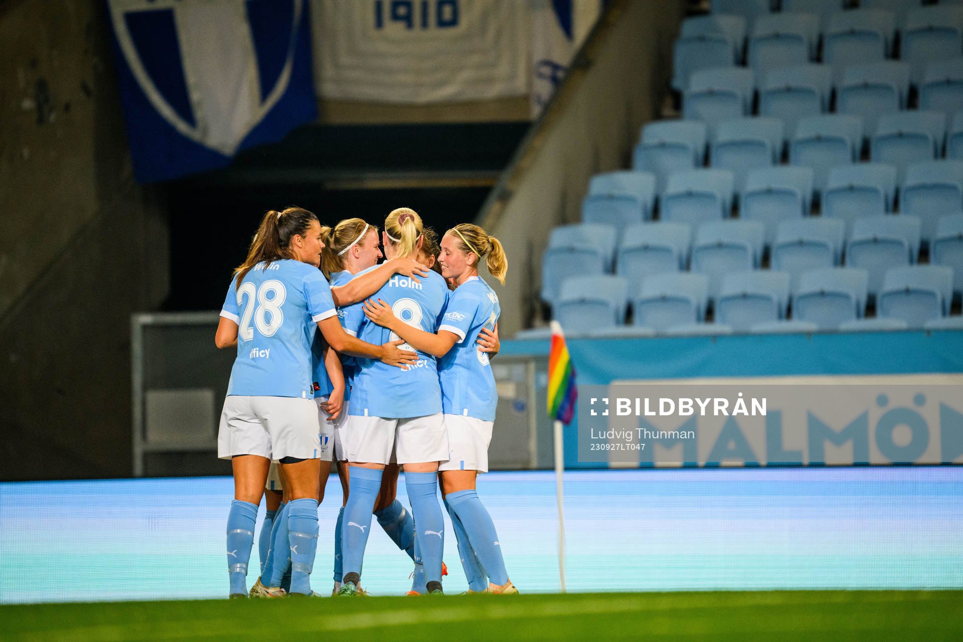 Malmö FFs spelare jublar