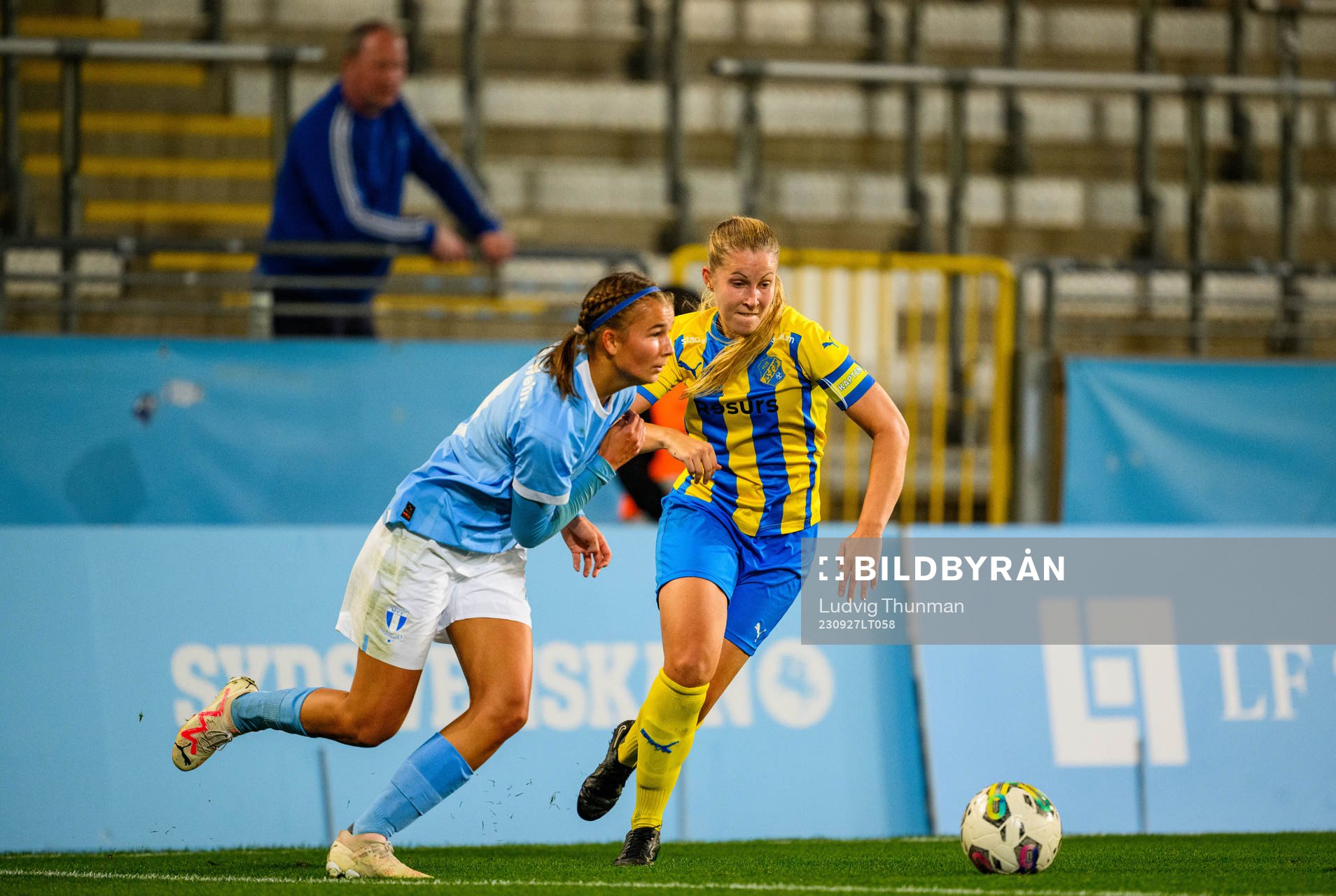 Eskilsminnes Maja Nilsson och Malmö FFs Thelma Welin