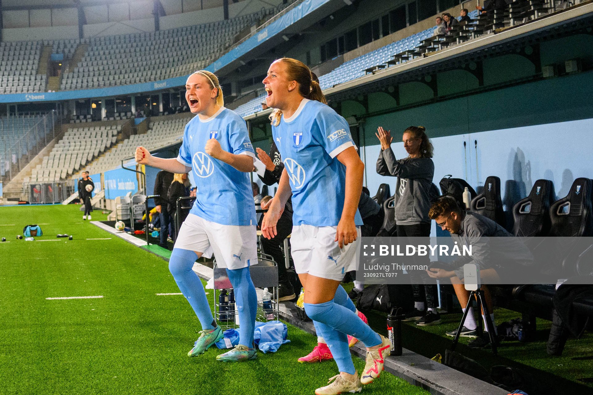 Malmö FFs spelare jublar