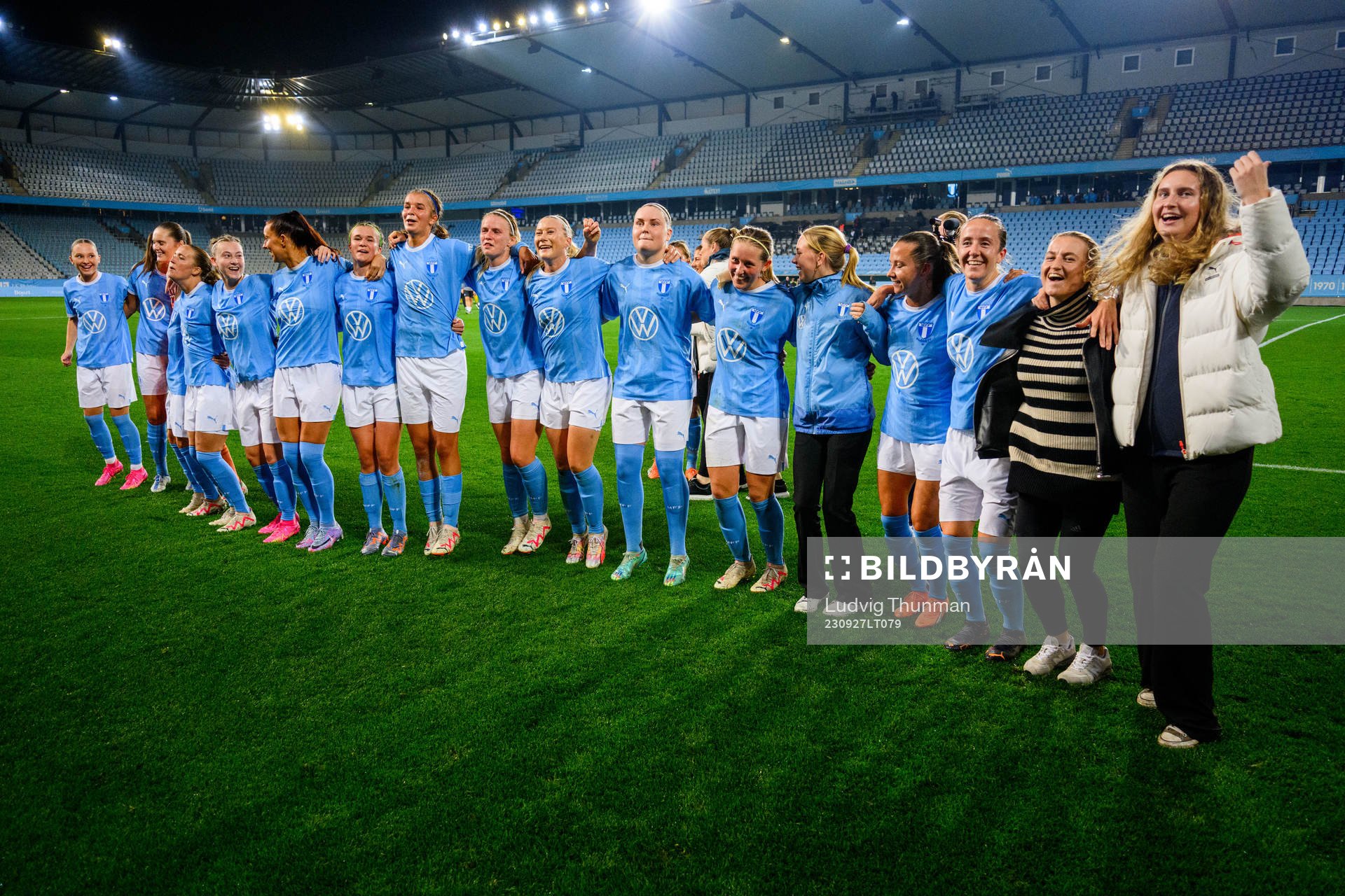 Malmö FFs spelare jublar