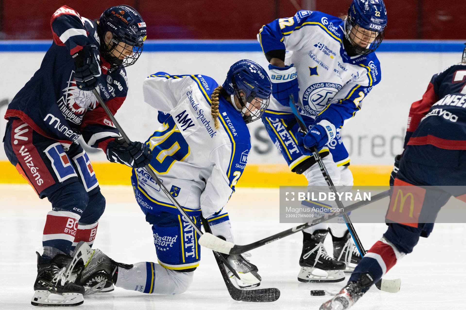 Linköpings Ingrid Morset och Leksands Tatum Amy