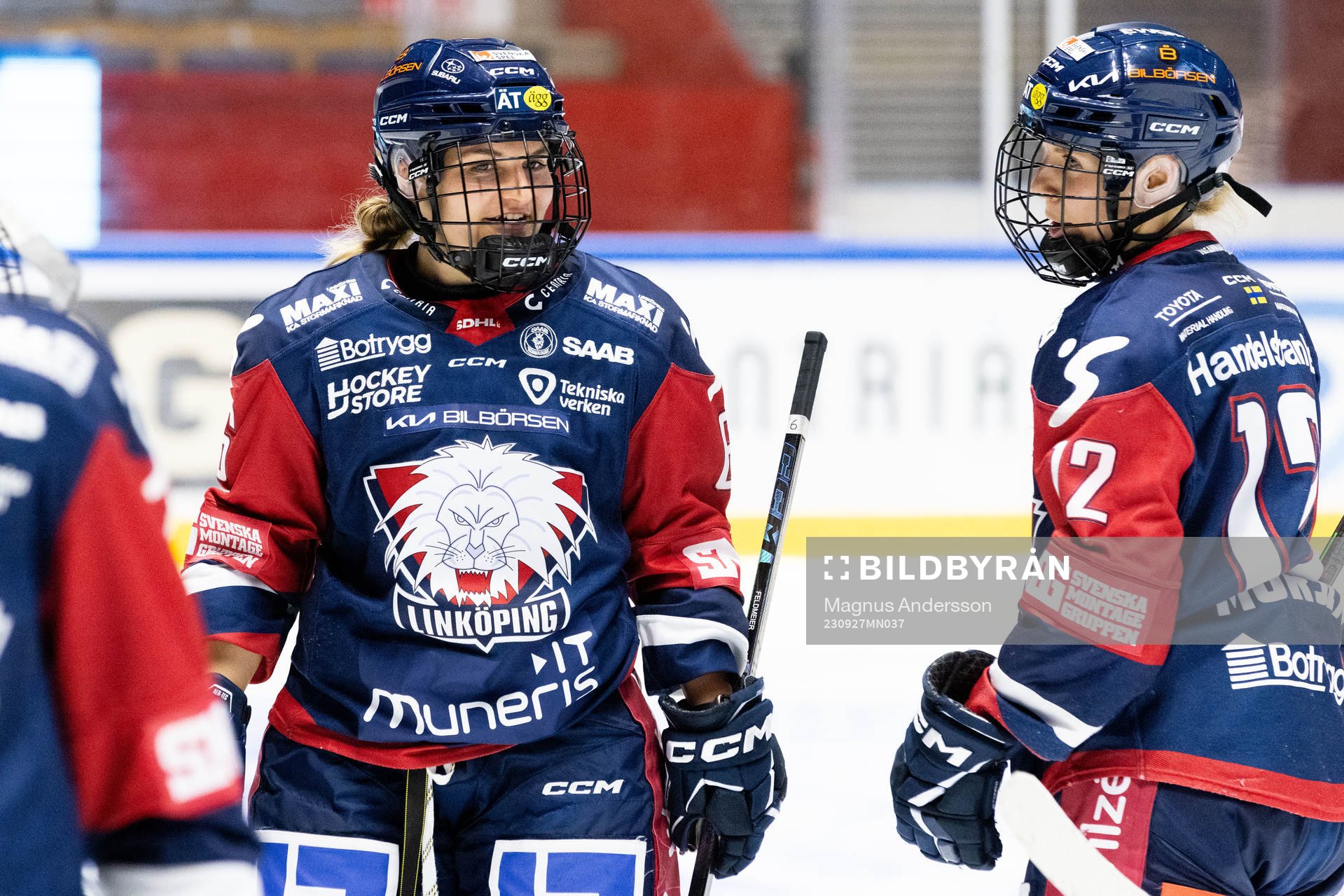 Linköpings Franziska Feldmeier jublar