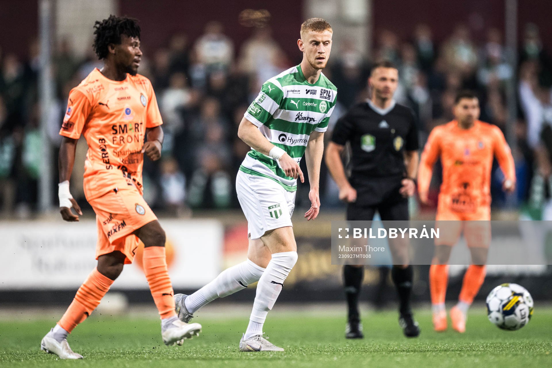 Västerås SKs Daniel Ask och AFC Eskilstunas Ezekiel David
