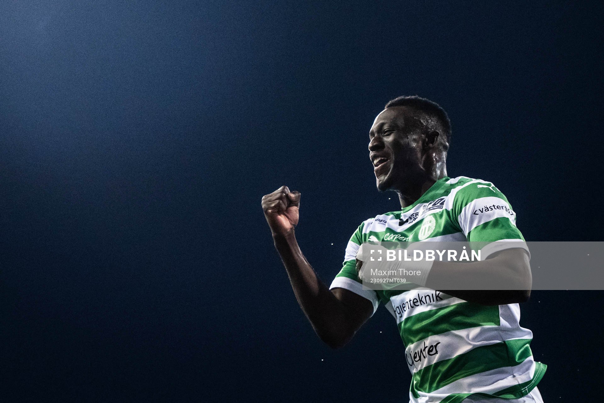 Västerås SKs Ibrahim Yalatif Diabaté jublar