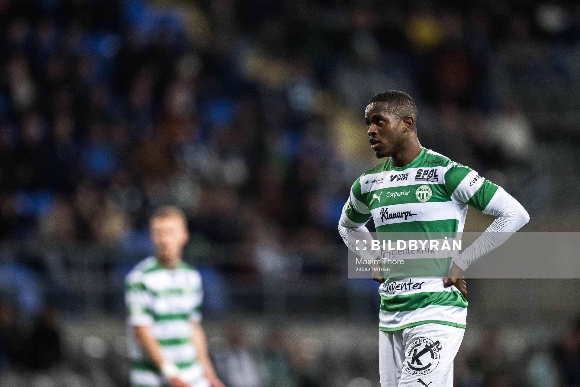 Västerås SKs Jaheem Burke deppar