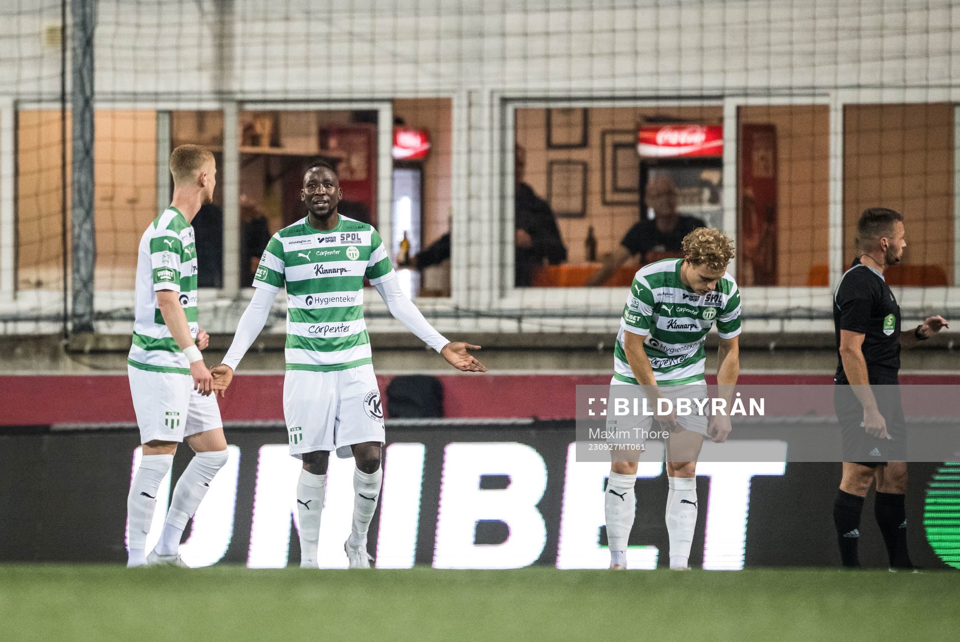 Västerås SKs Frederic Nsabiyumva deppar