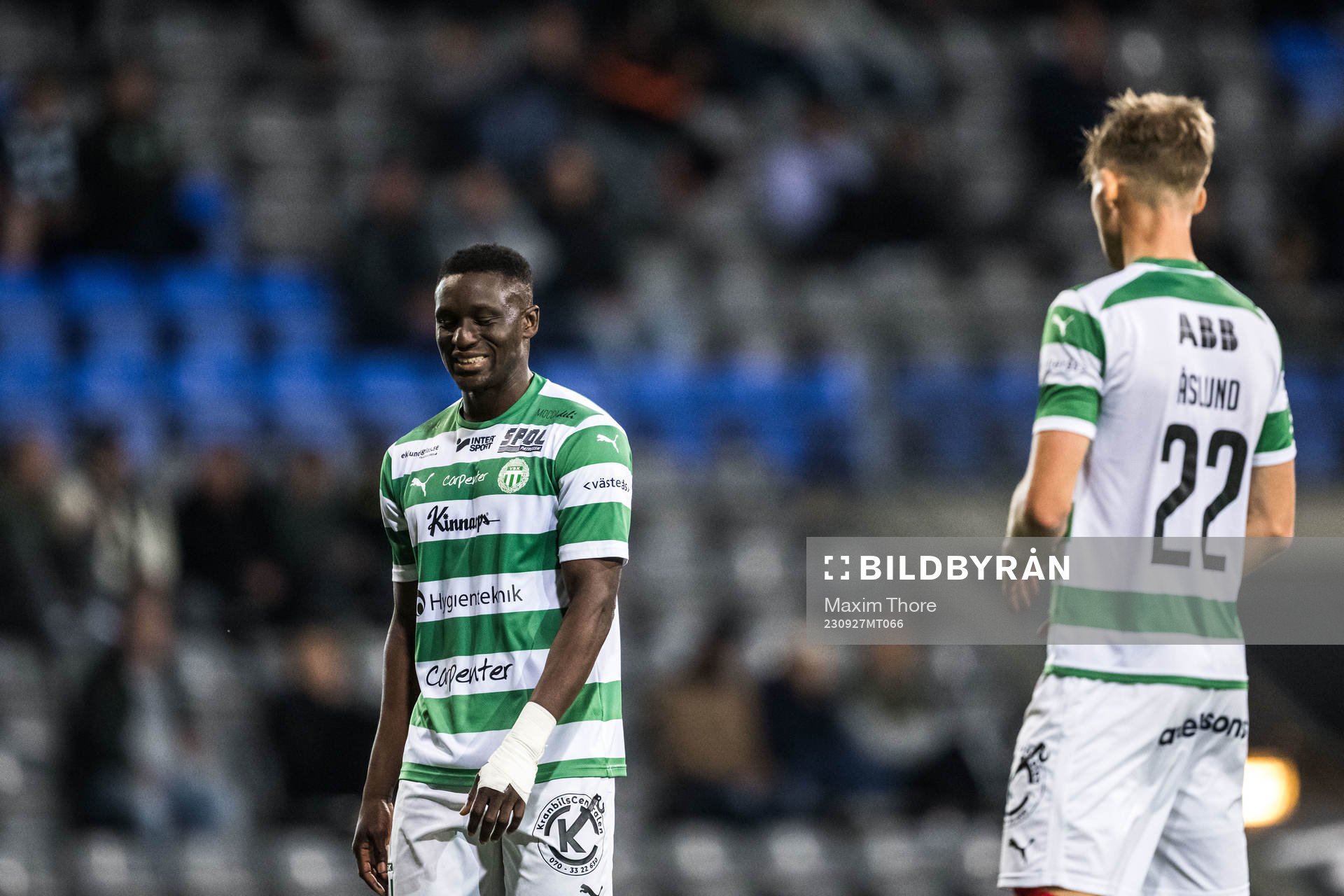 Västerås SKs Ibrahim Yalatif Diabaté deppar