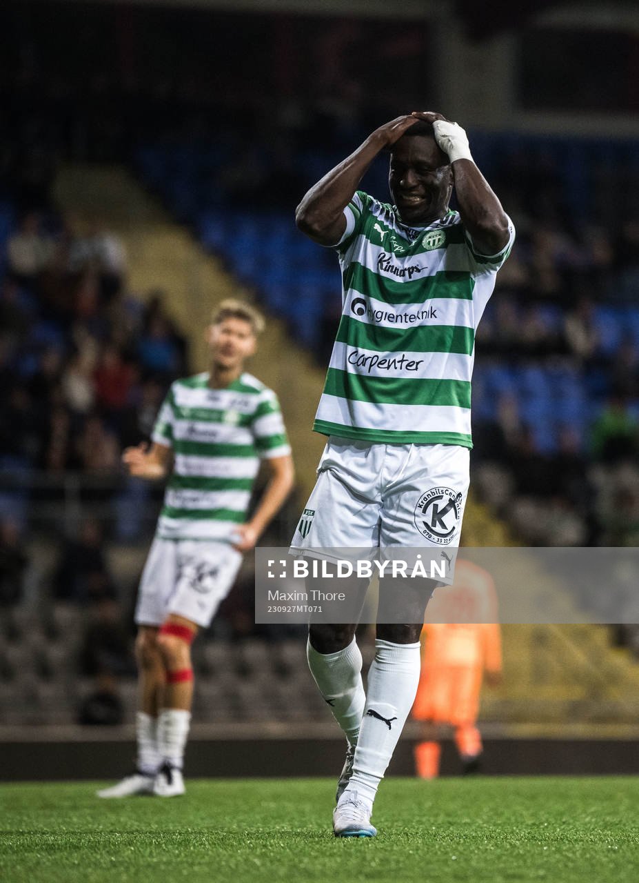 Västerås SKs Ibrahim Yalatif Diabaté deppar