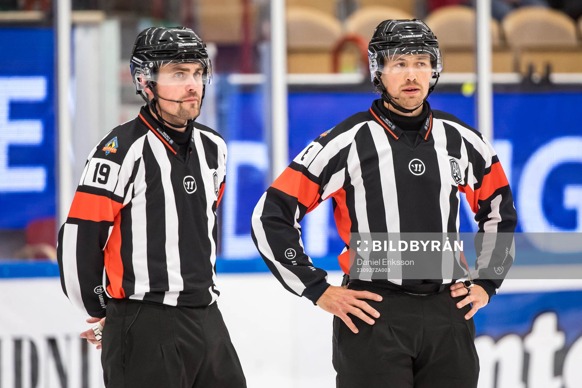 Domare David Laksola  och Domare Robin Jacobsson