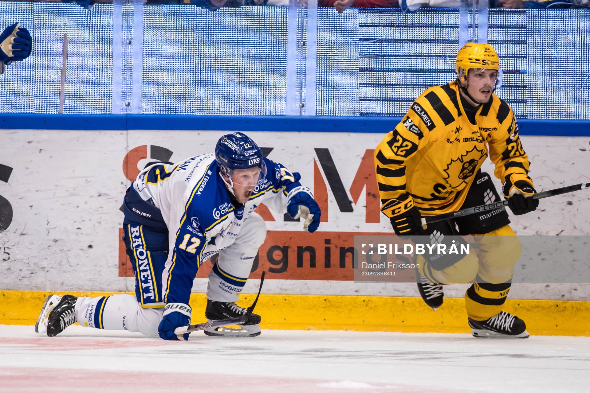 Leksands Kalle Östman och Skellefteås Jonathan Johnsson