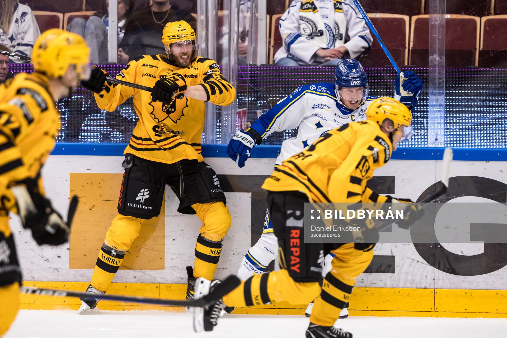 Skellefteås Petter Granberg och Leksands Patrik Zackrisson
