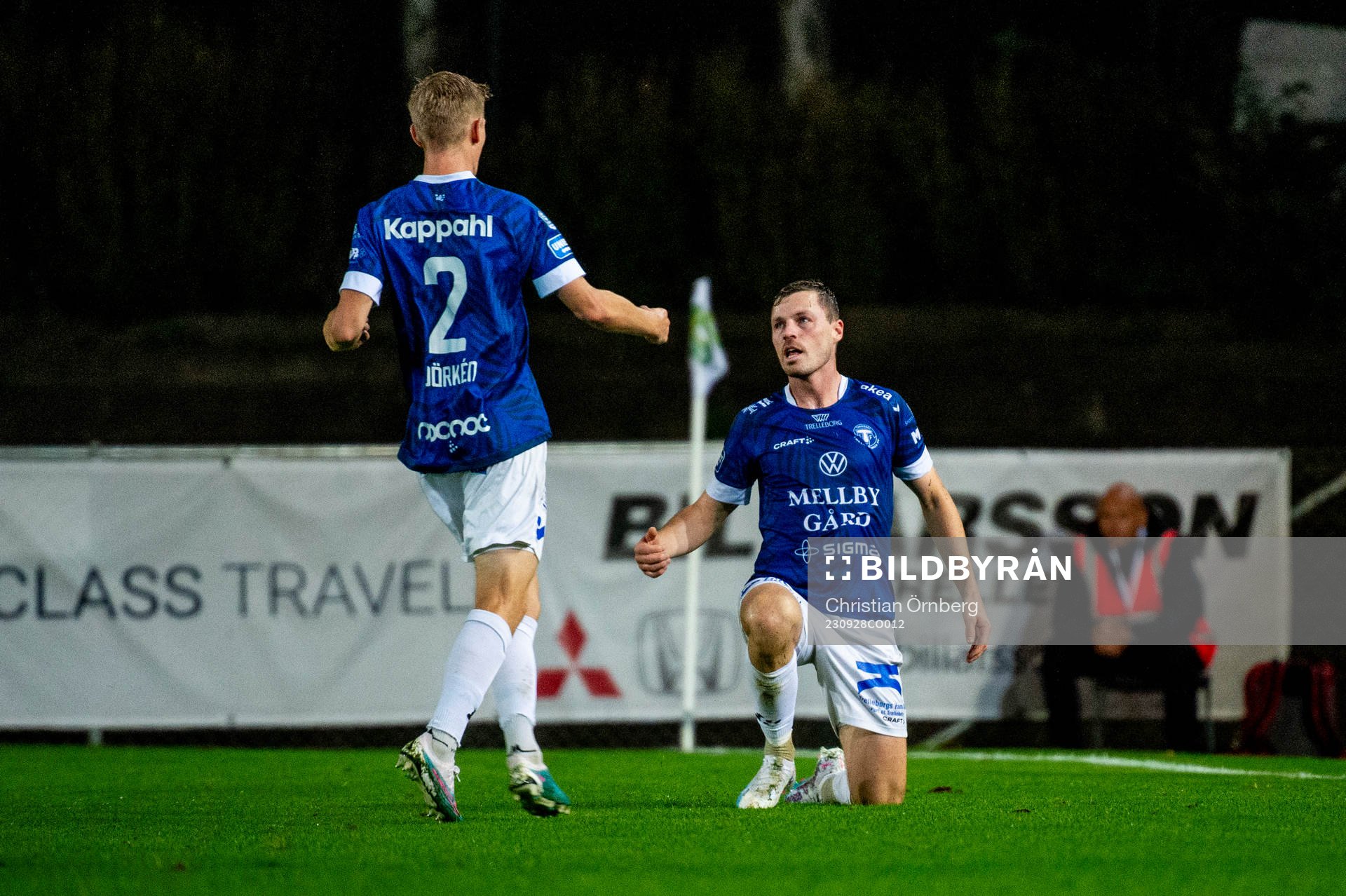 Trelleborgs Nicolas Mortensen jublar