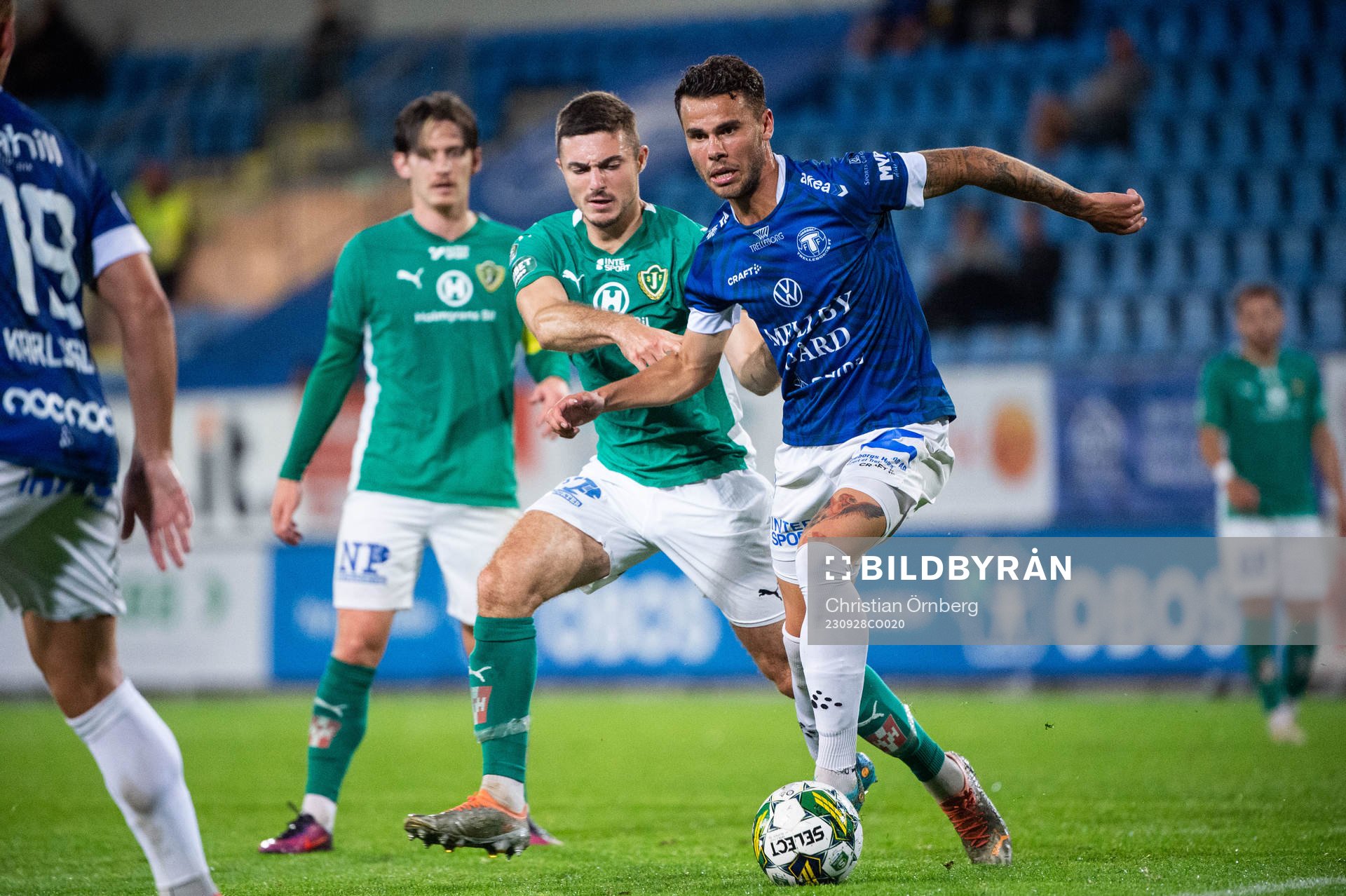 Jönköpings Södras Marko Nikolic och Trelleborgs Herman