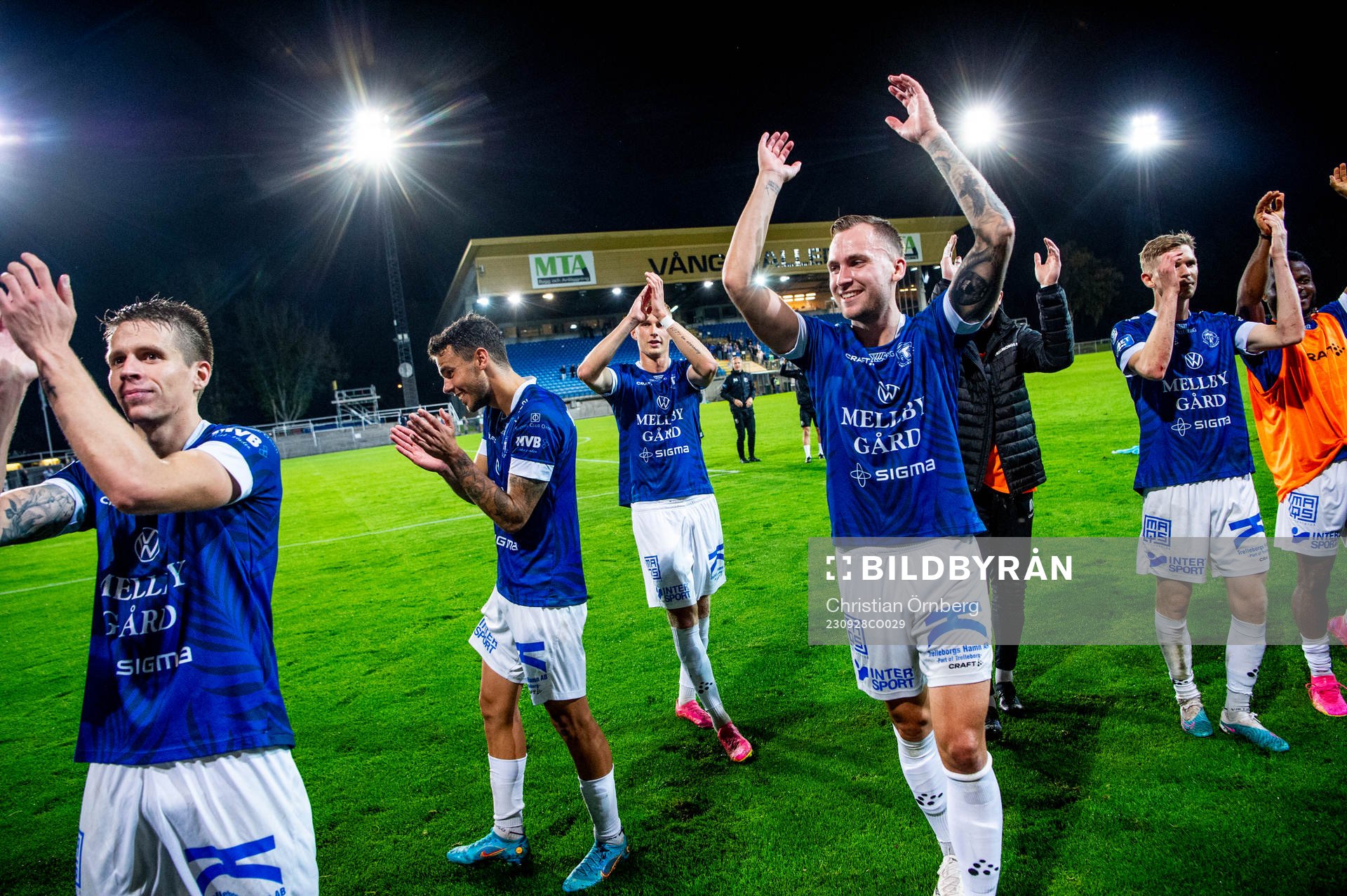 Trelleborgs spelare jublar