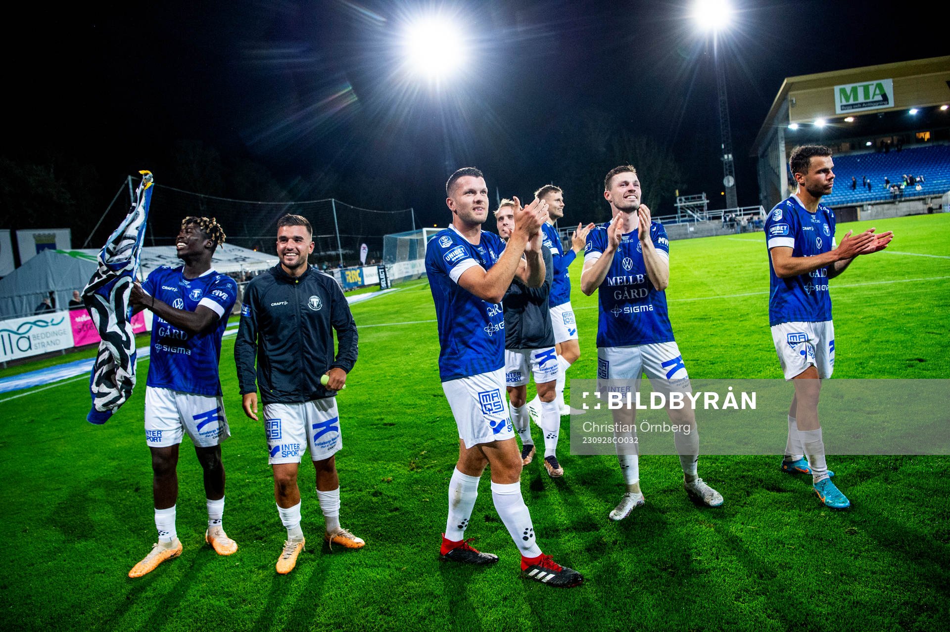 Trelleborgs spelare jublar