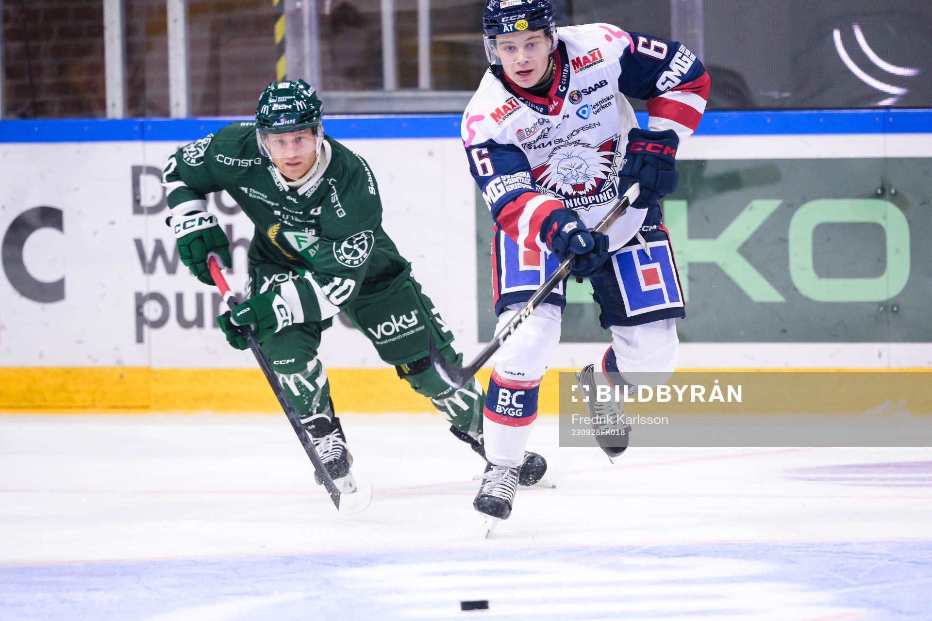 Färjestads Marcus Nilsson och Linköpings Mattias Hävelid