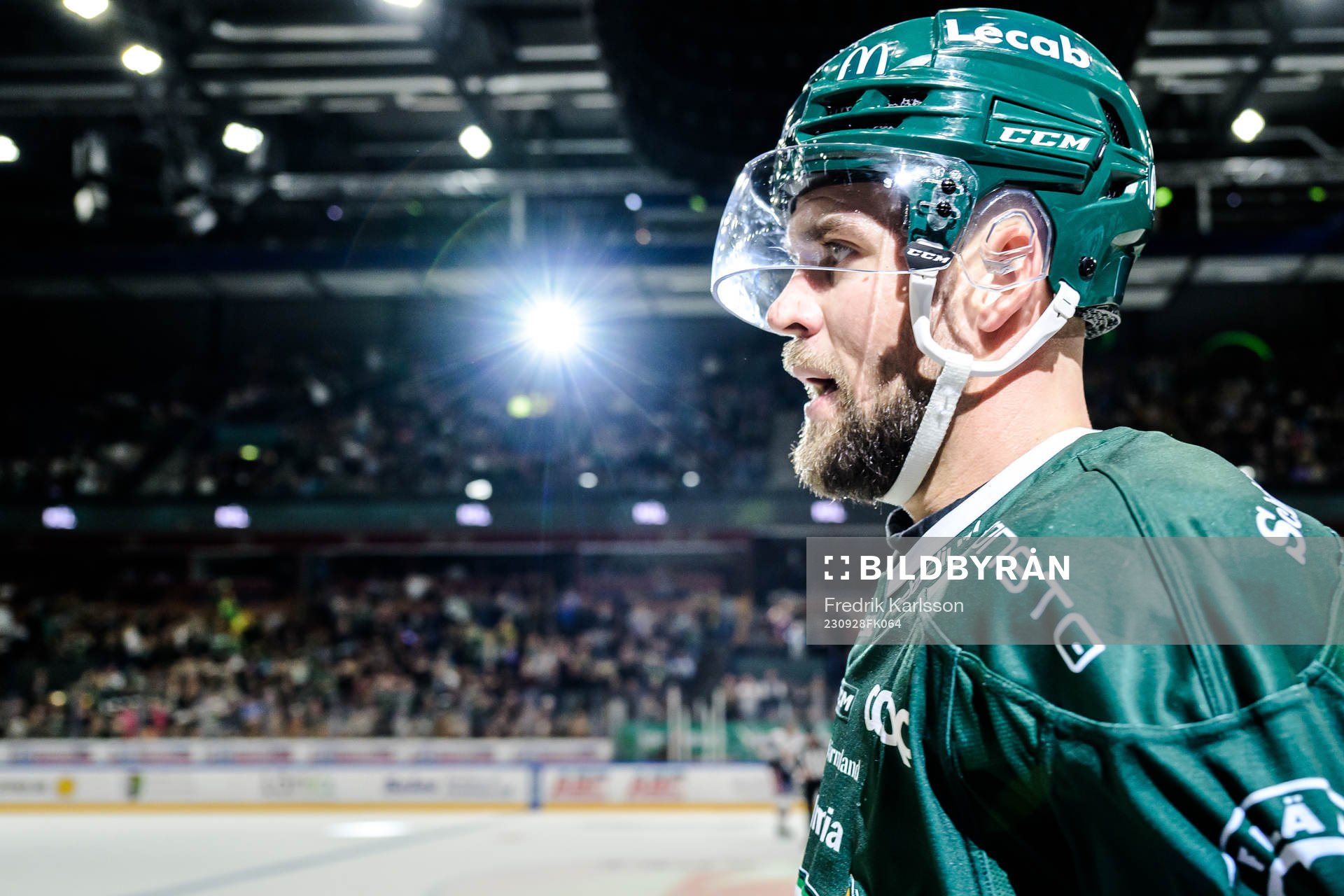Färjestads Henrik Björklund jublar