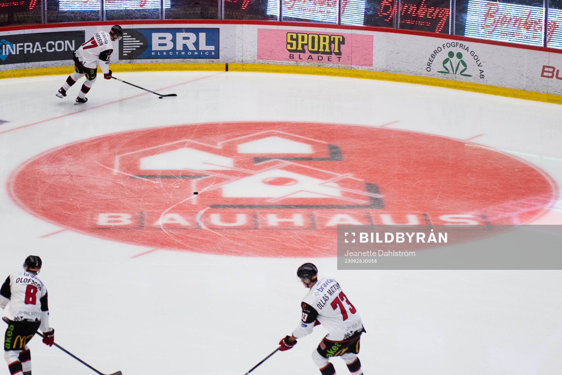 inför ishockeymatchen i SHL mellan Örebro och Malmö