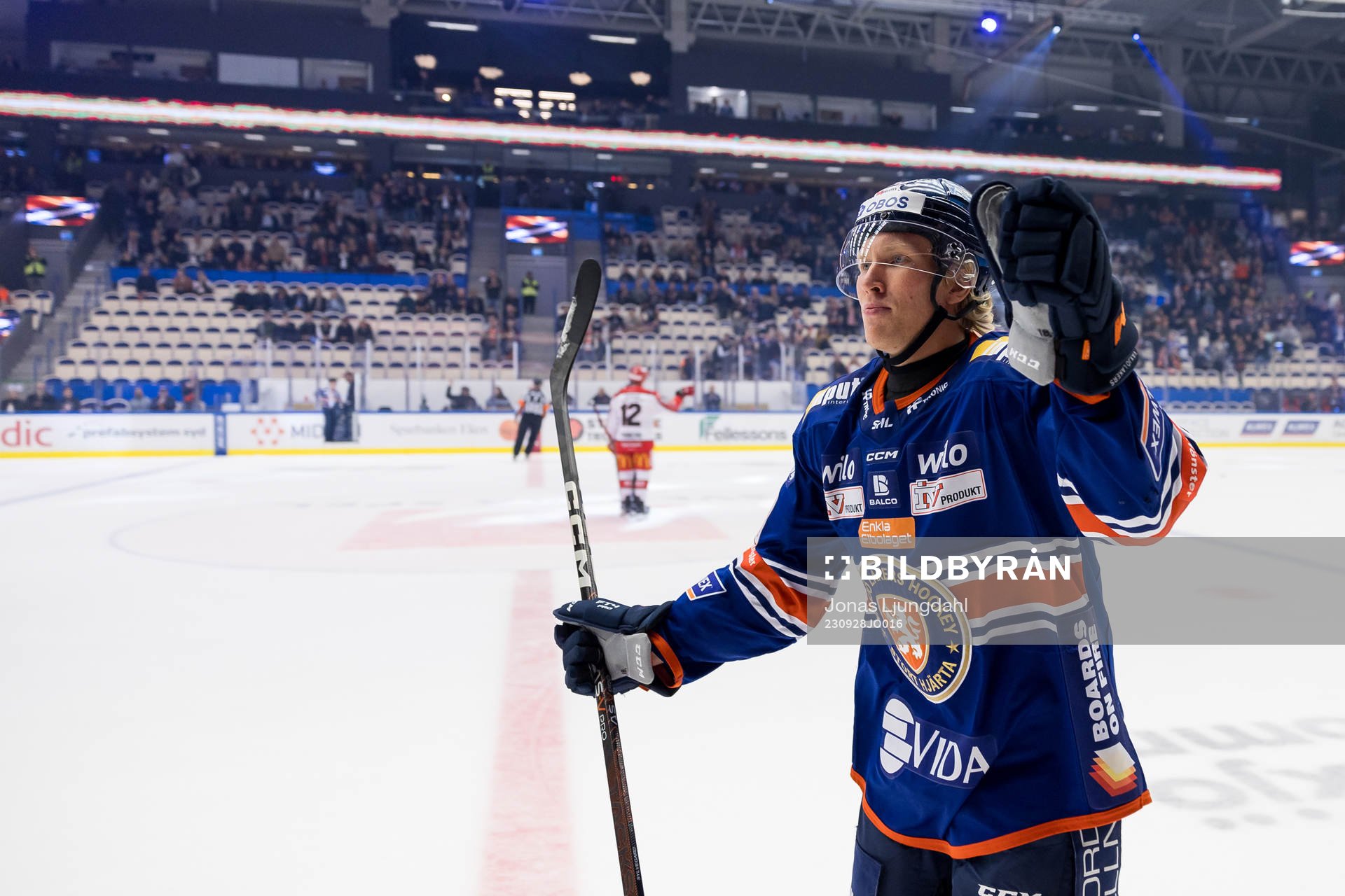 Växjös Marcus Sylvegård jublar