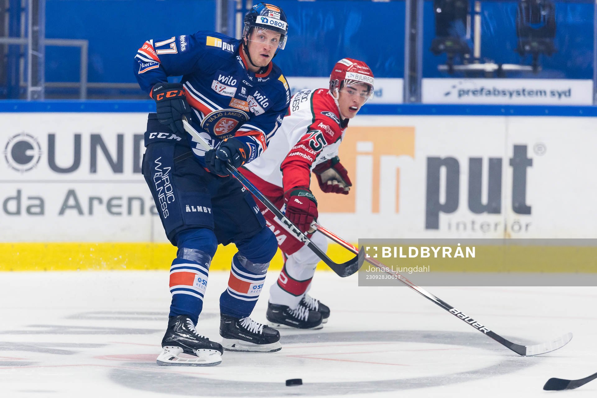 Växjös Gabriel Carlsson och Frölundas David Edstrom