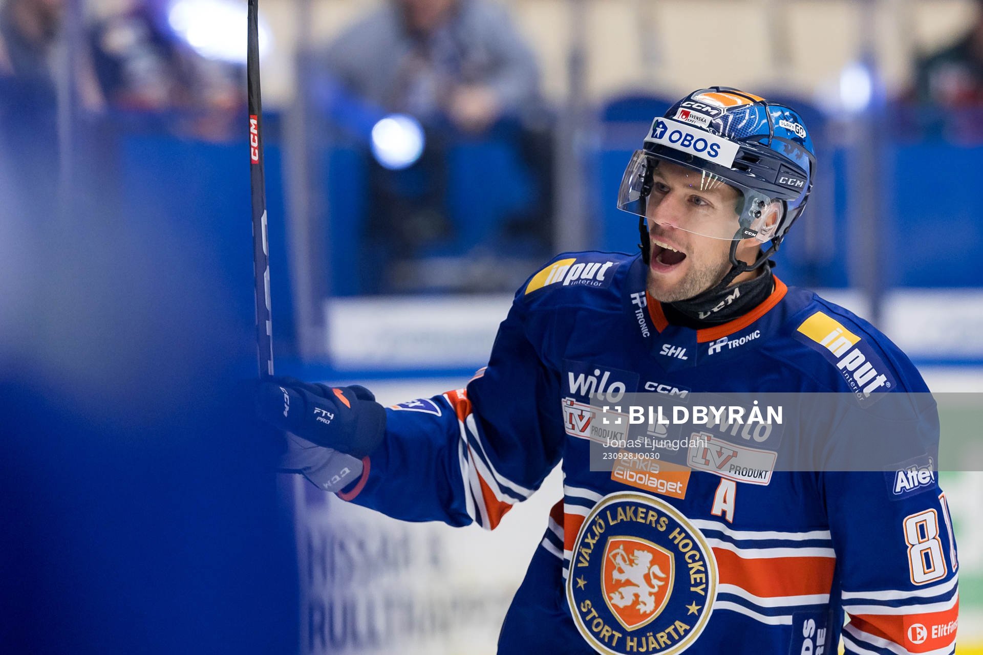 Växjös Robert Rosén jublar