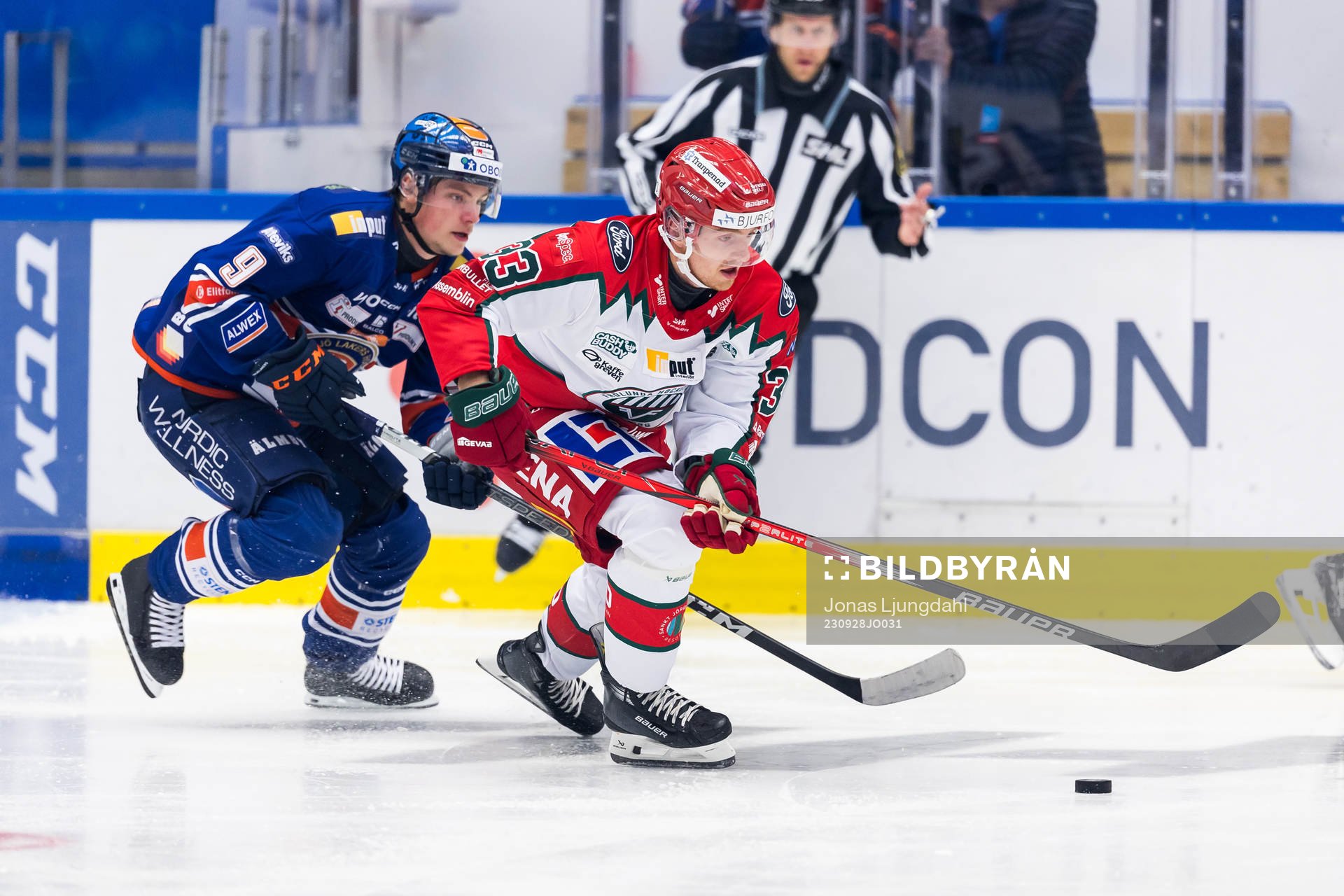 Växjös Victor Stjernborg och Frölundas Linus Högberg