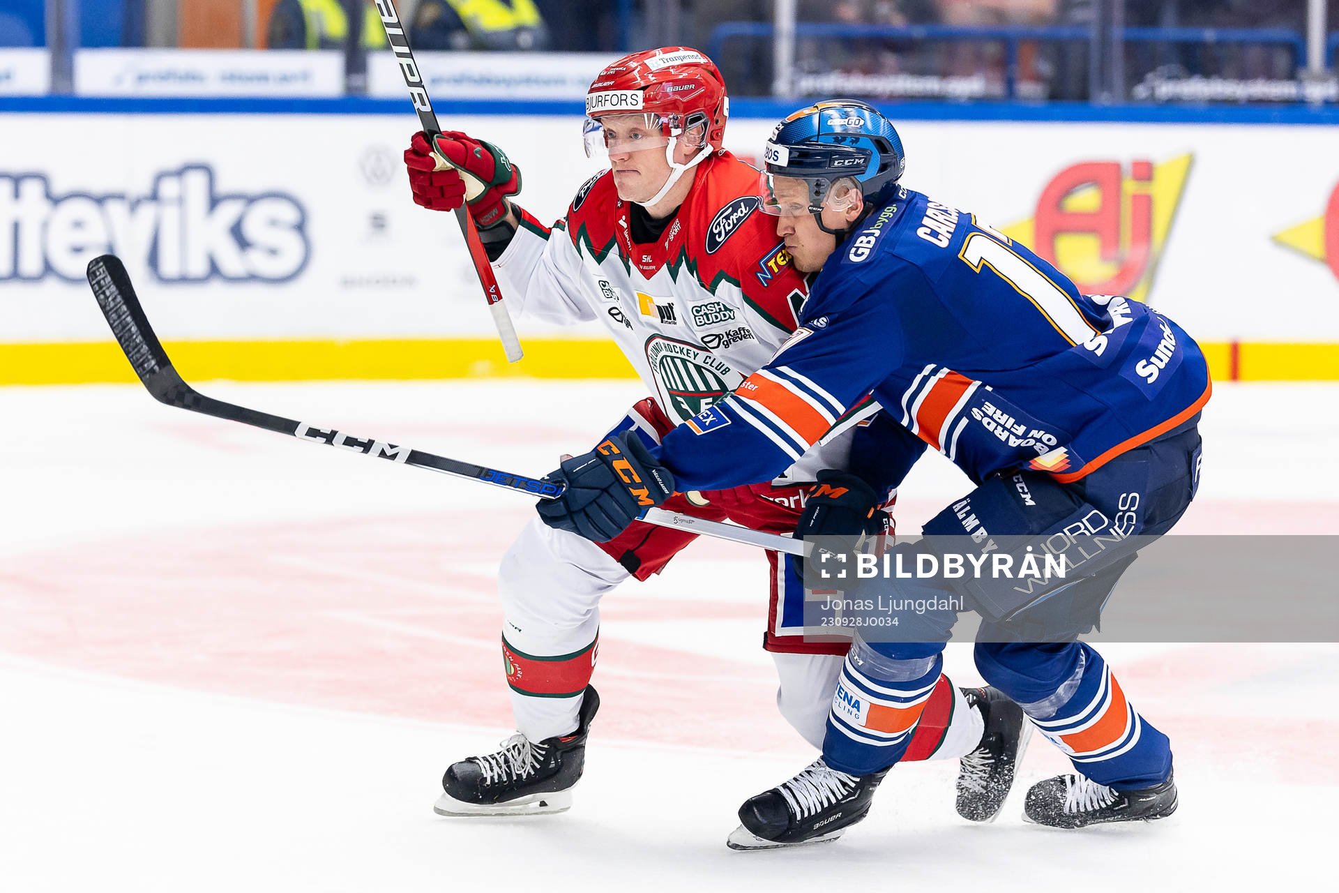 Frölundas Carl Klingberg och Växjös Gabriel Carlsson