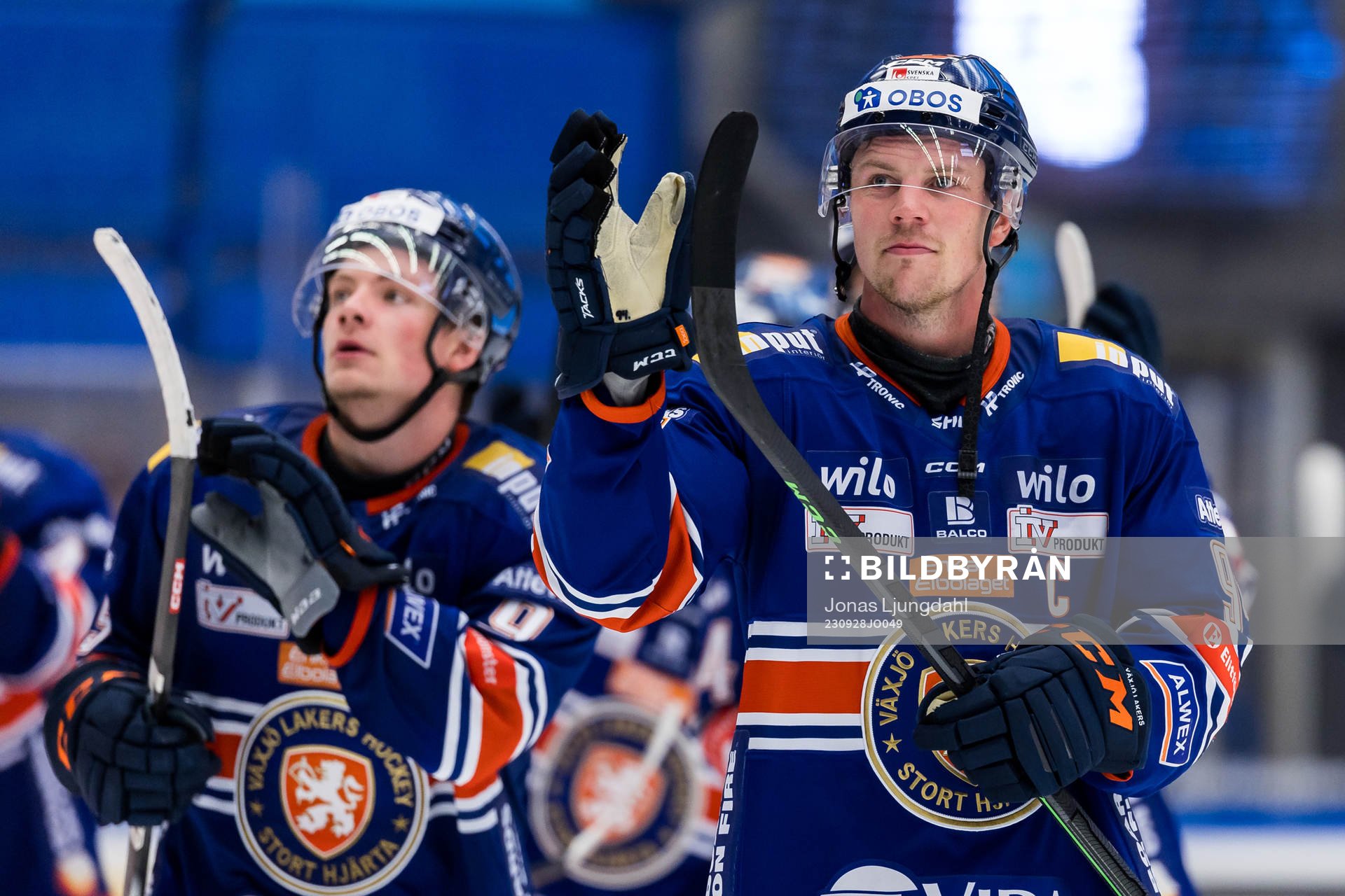 Växjös Joel Persson jublar