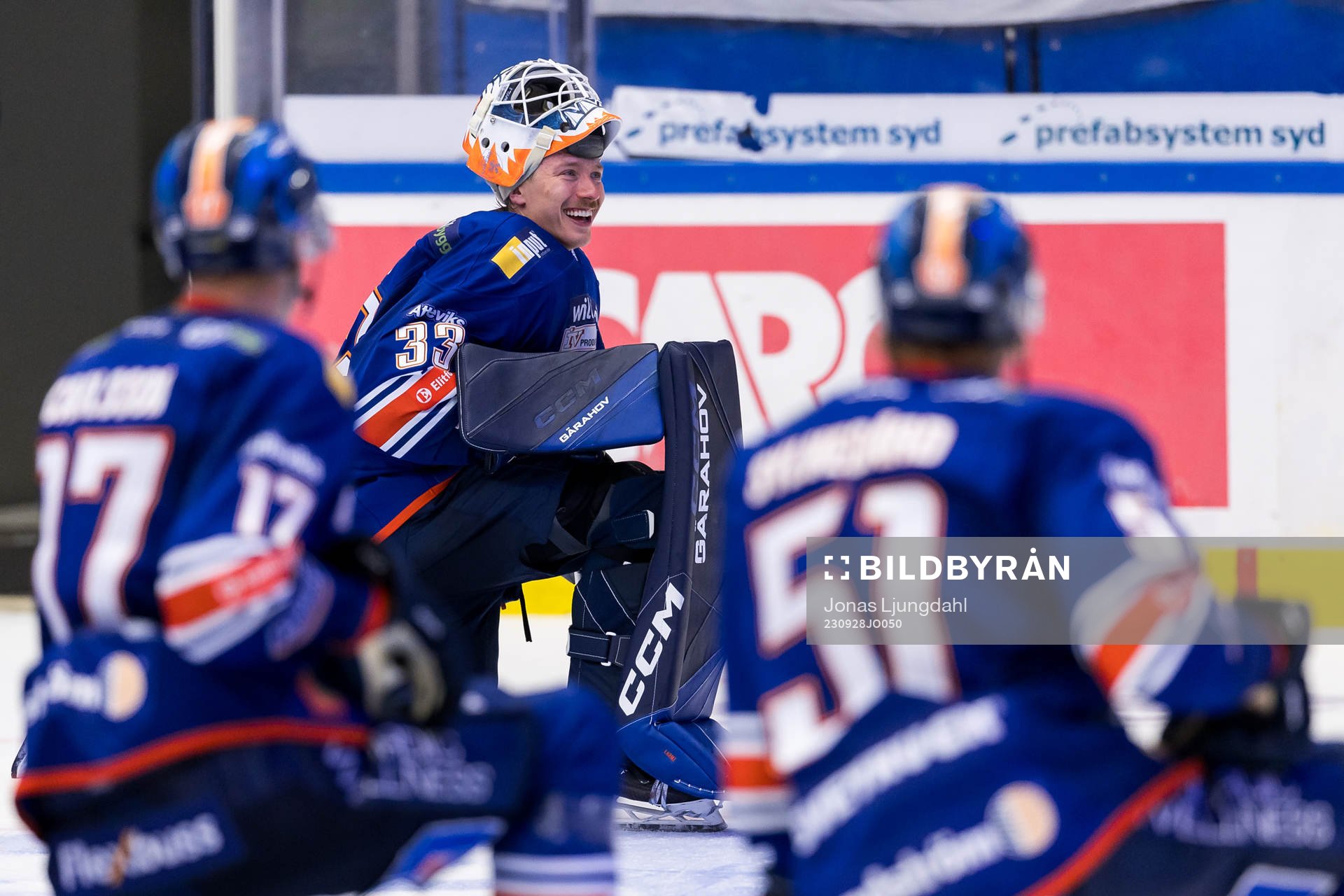 Växjös Emil Larmi jublar