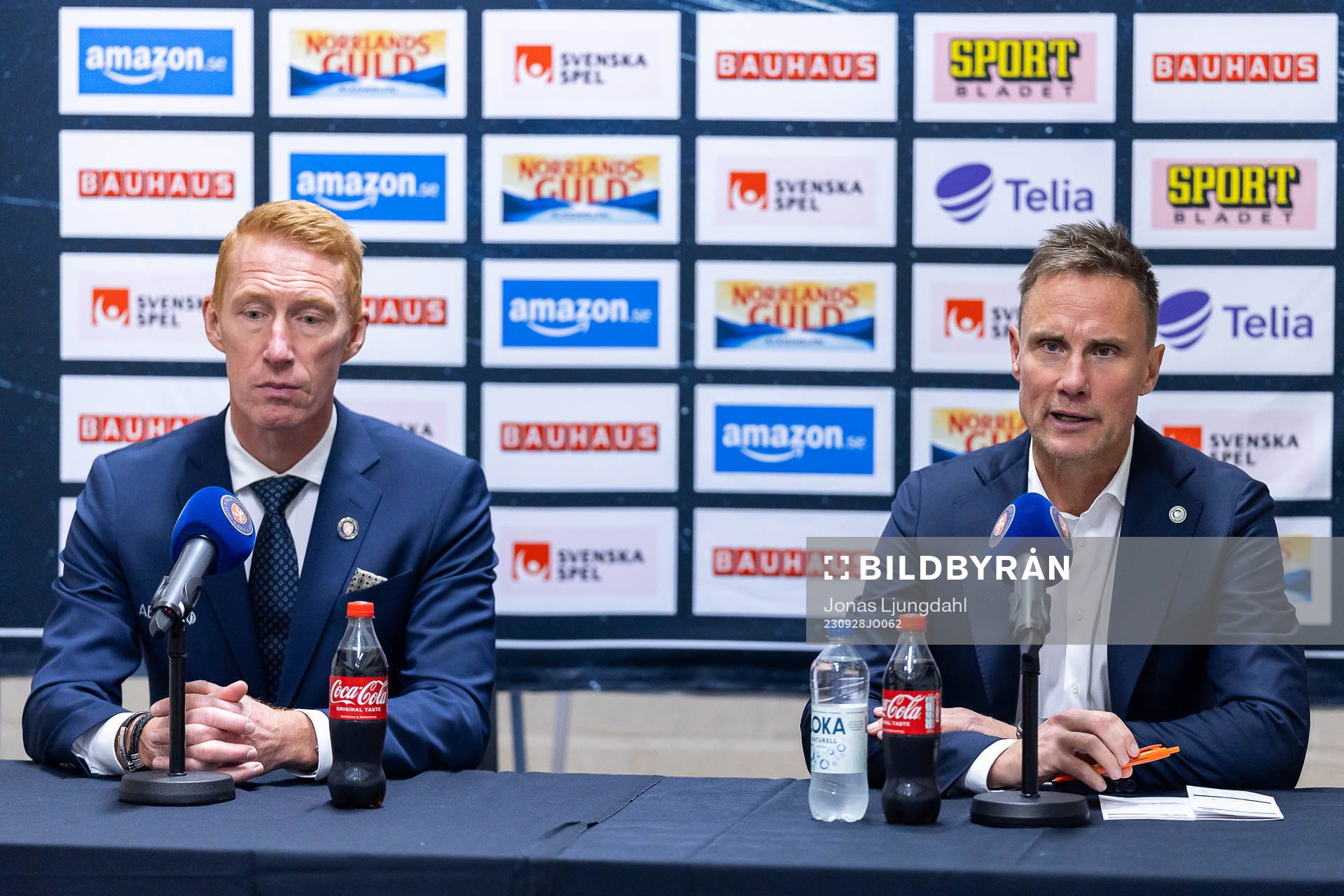 Växjös tränare Jörgen Jönsson och Frölundas tränare