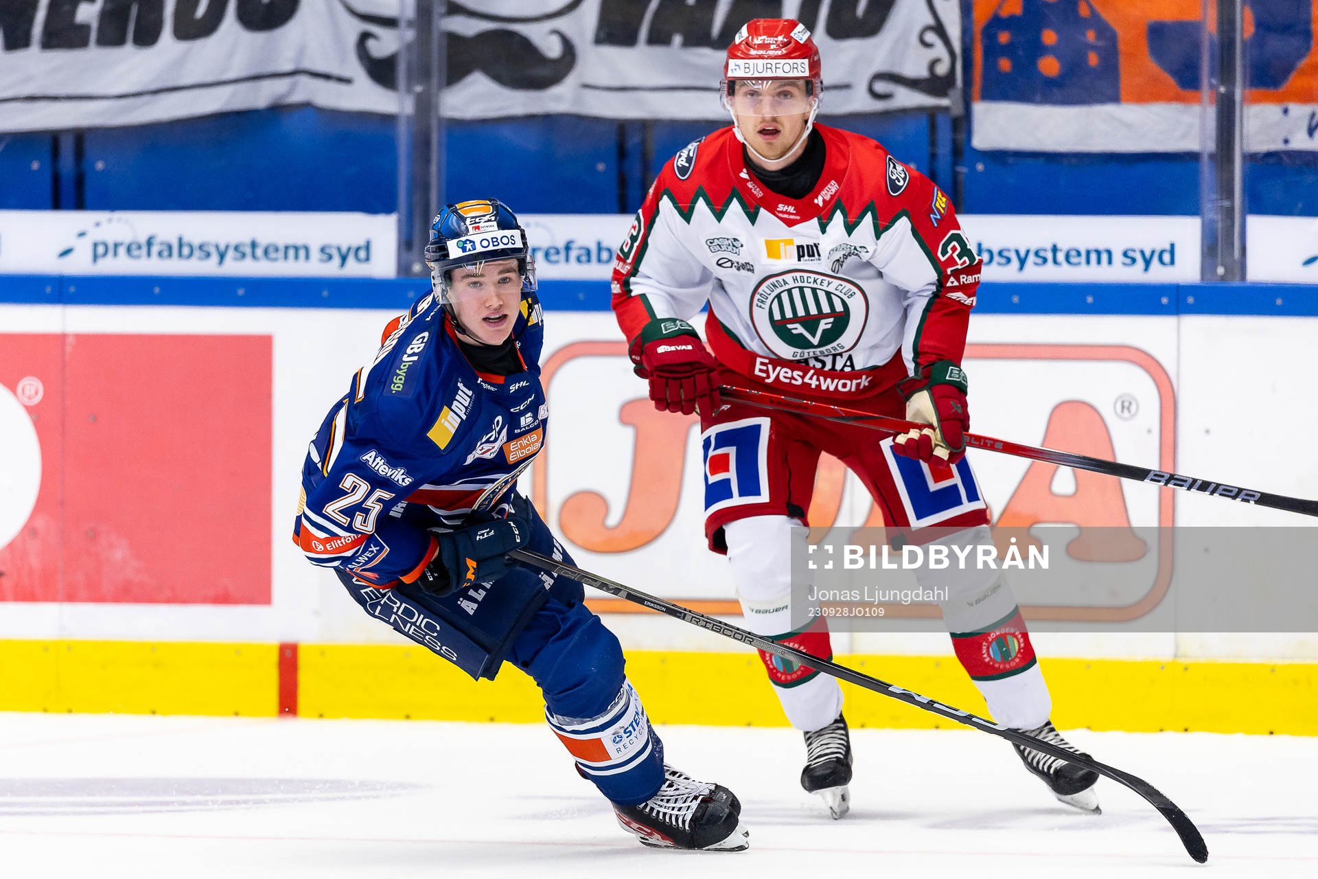 Växjös Filip Eriksson och Frölundas Linus Högberg