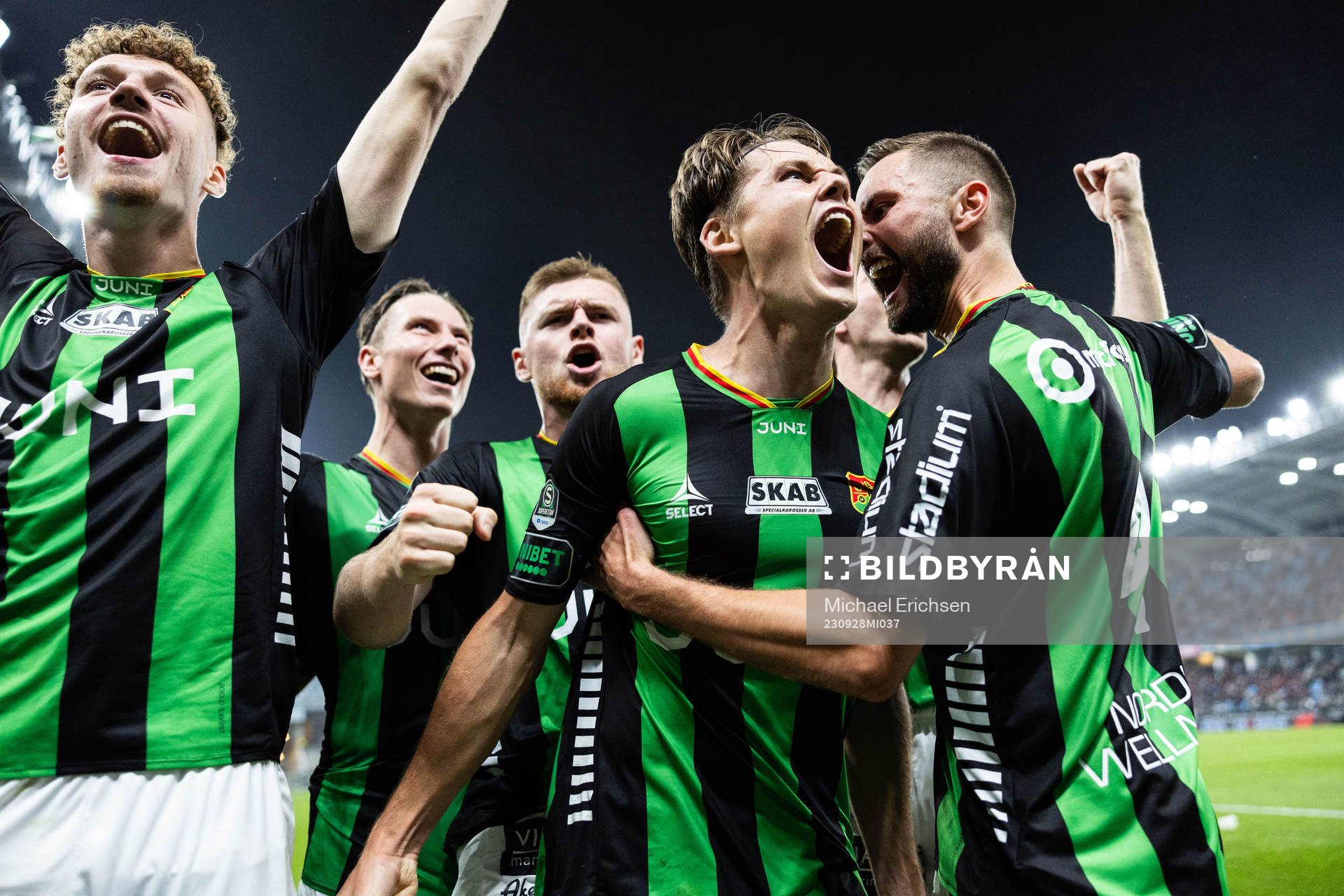 GAIS Axel Henriksson jublar
