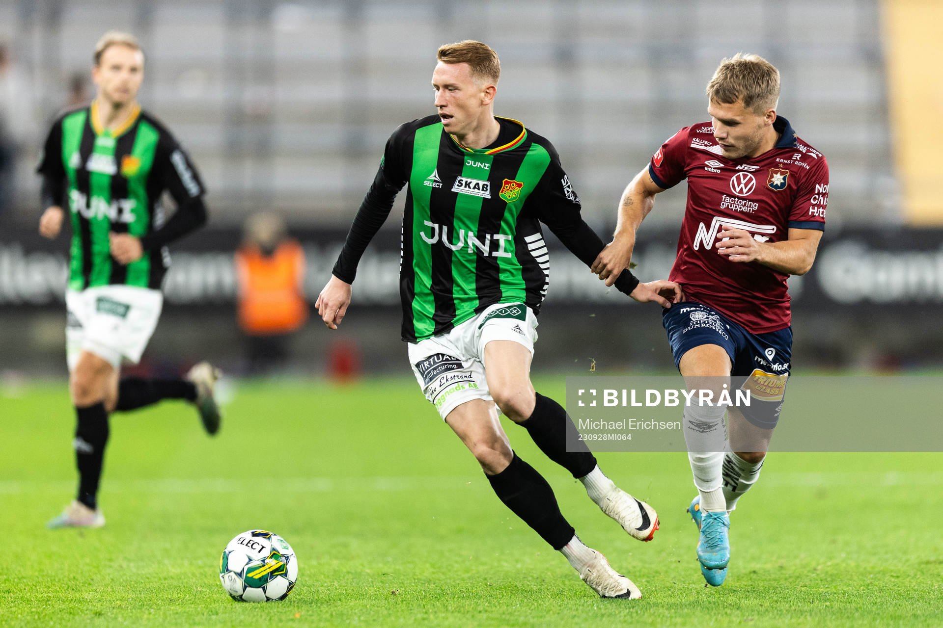 GAIS Julius Lindberg och Örgrytes Hampus Dahlqvist
