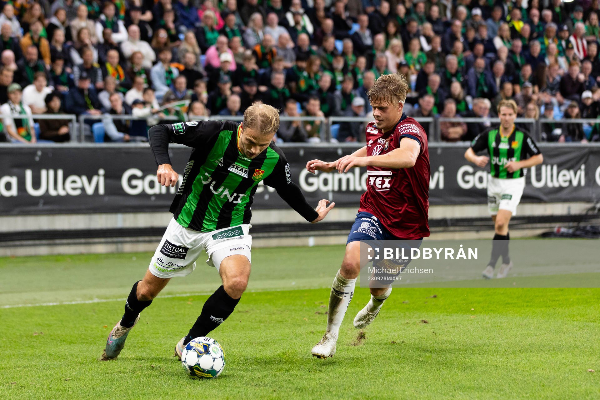 GAIS  Gustav Lundgren och Örgrytes Kevin Holmén