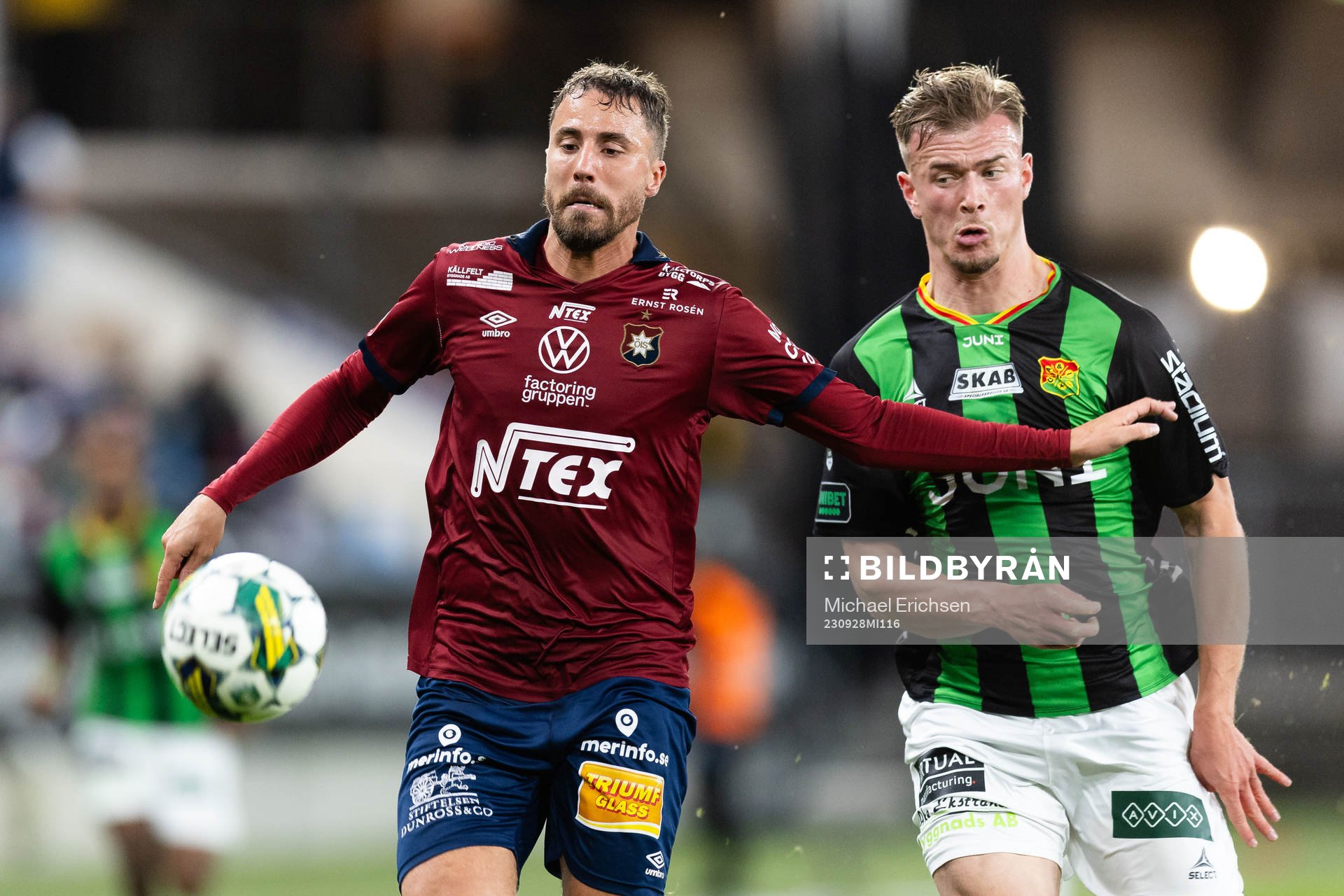 Örgrytes Jonathan Azulay och GAIS  Alexander Ahl Holmström