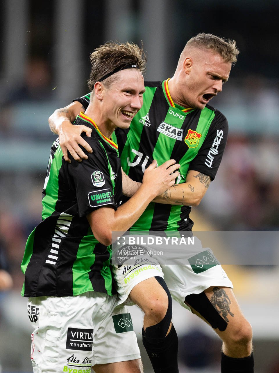 GAIS Robin Frej jublar ihop med Jonas Lindberg