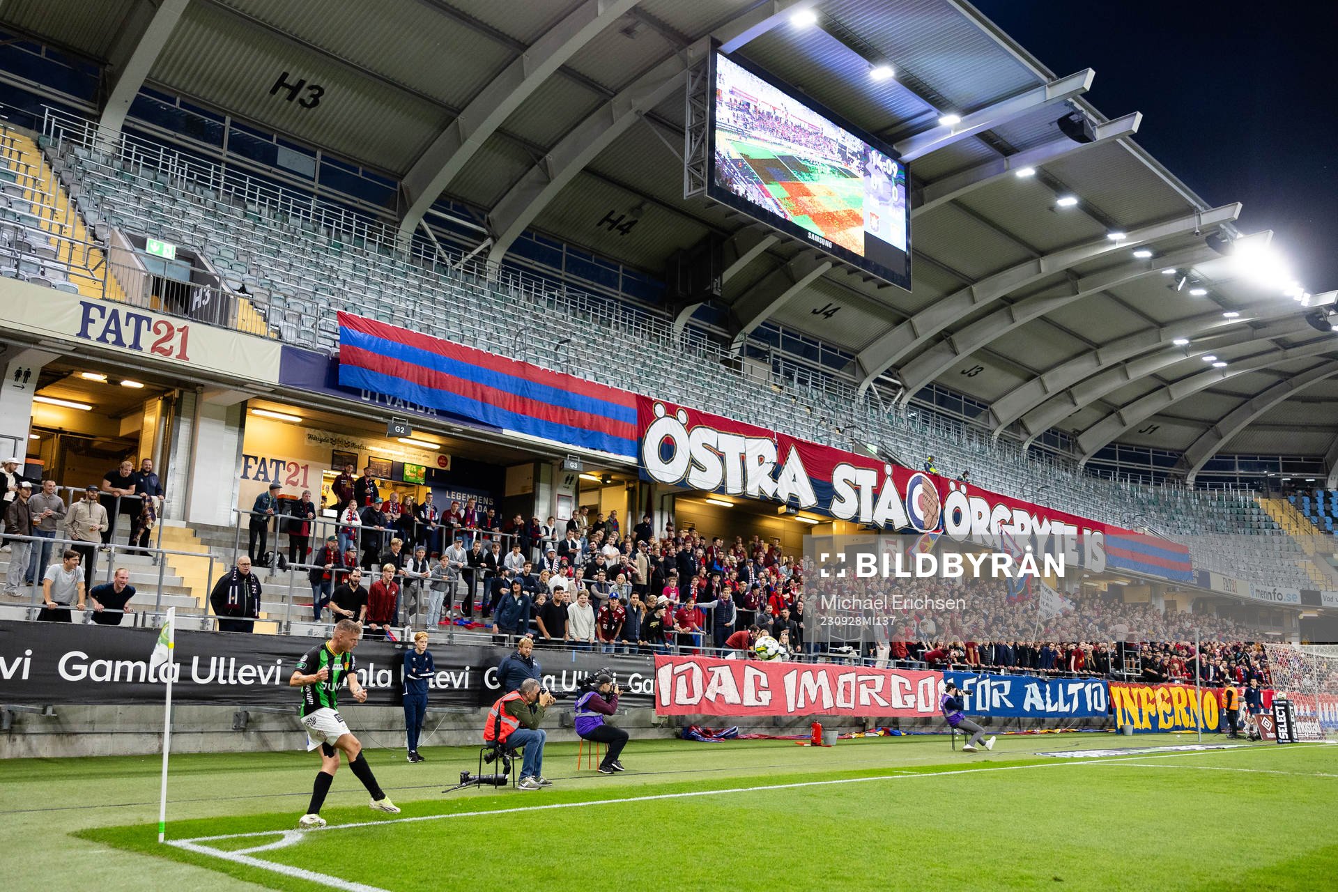 GAIS Jonas Lindberg slår en hörna