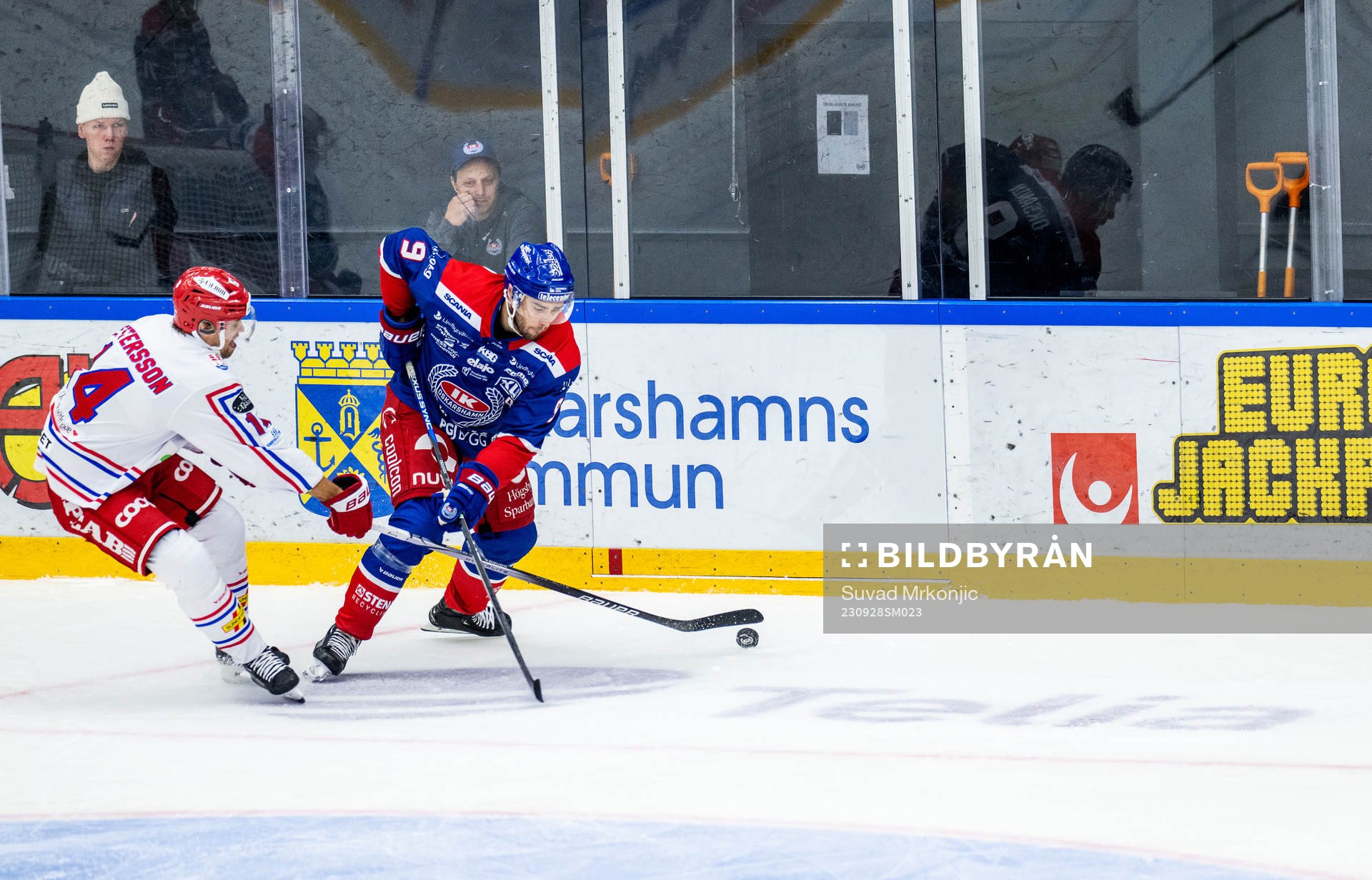 Timrås Emil Pettersson och Oskarshamns Ahti Oksanen