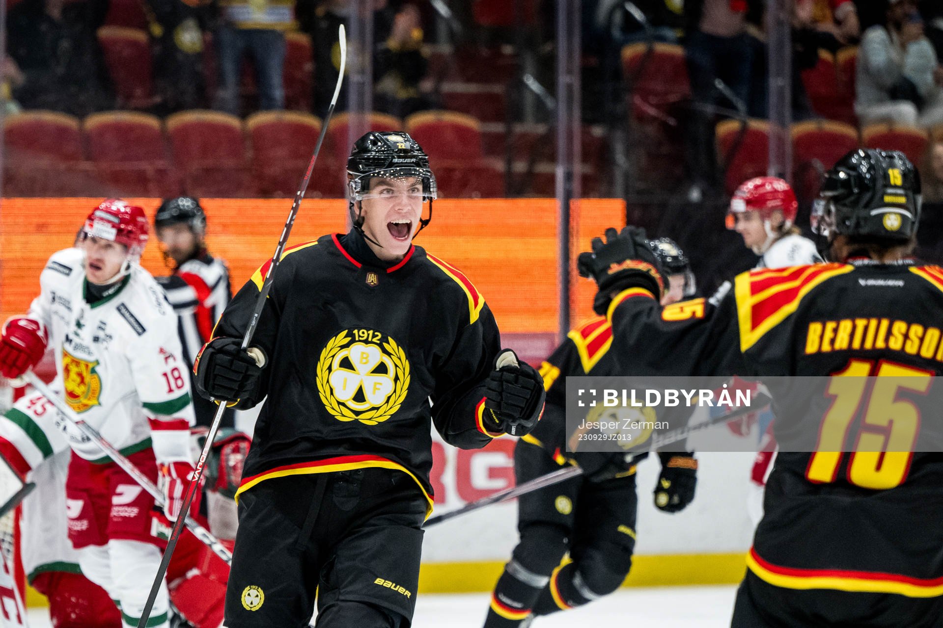 Brynäs Kasper Larsen jublar