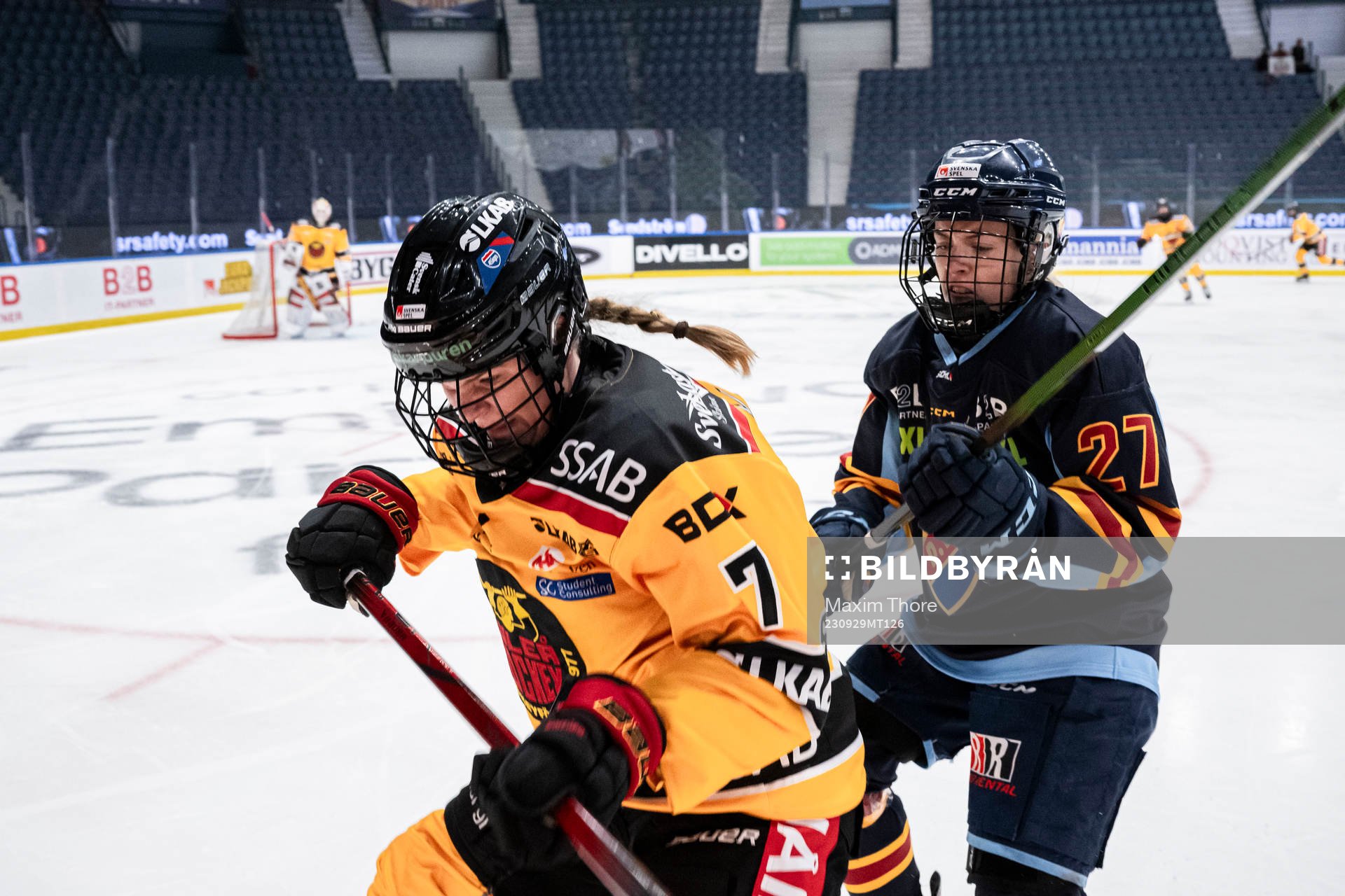 Luleås Tilde Sjödin och Djurgårdens Alice Wallin