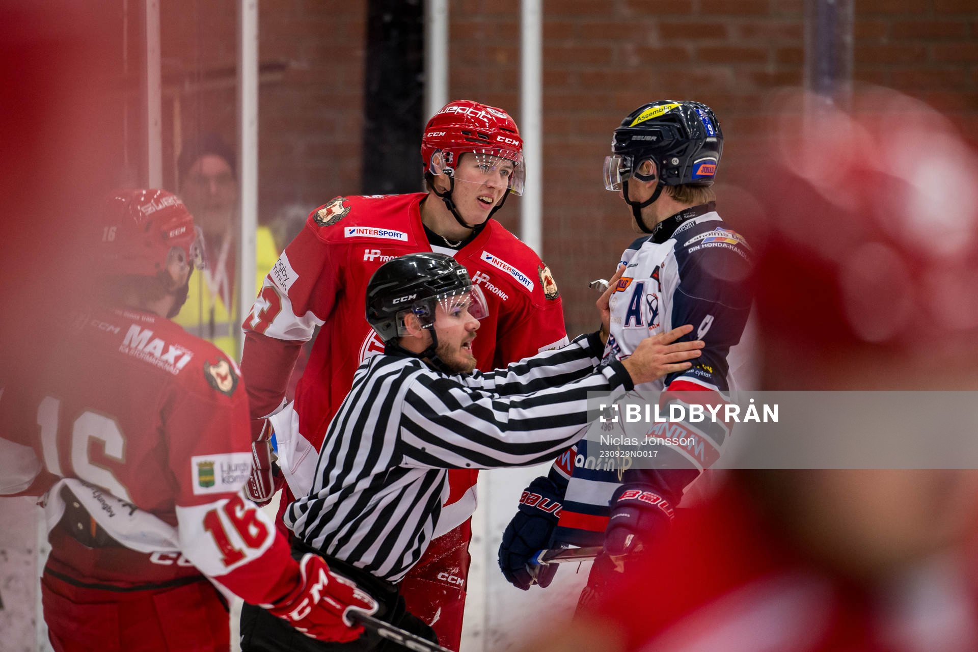 Troja/Ljungbys Oskar Nordin och Halmstads William Berg
