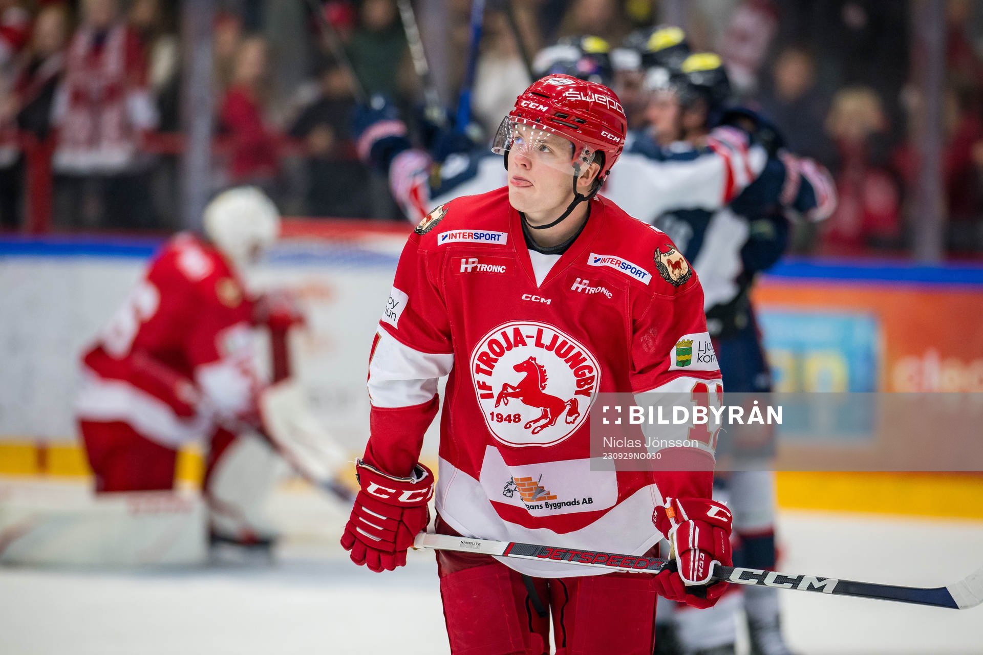 Troja/Ljungbys Jesper Emanuelsson deppar