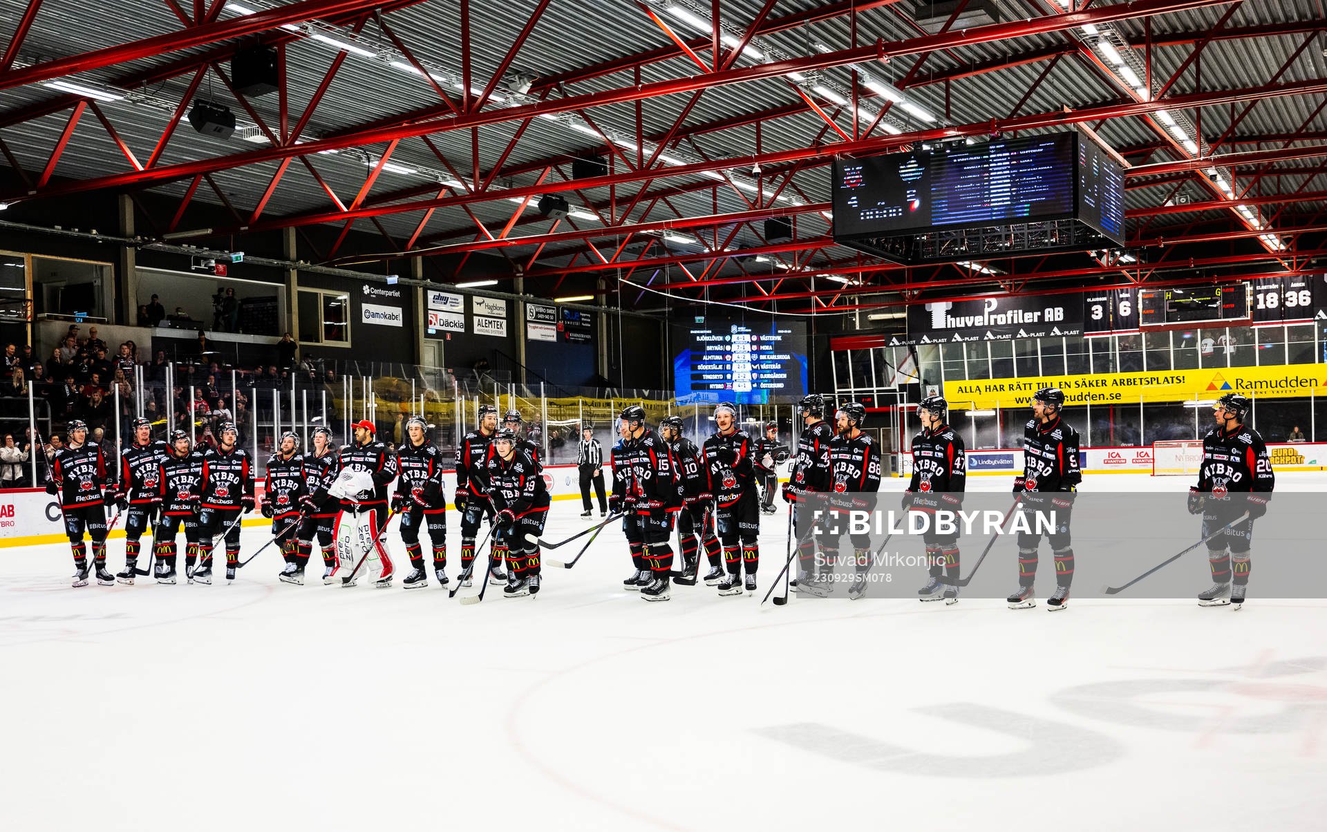 Nybros spelare jublar