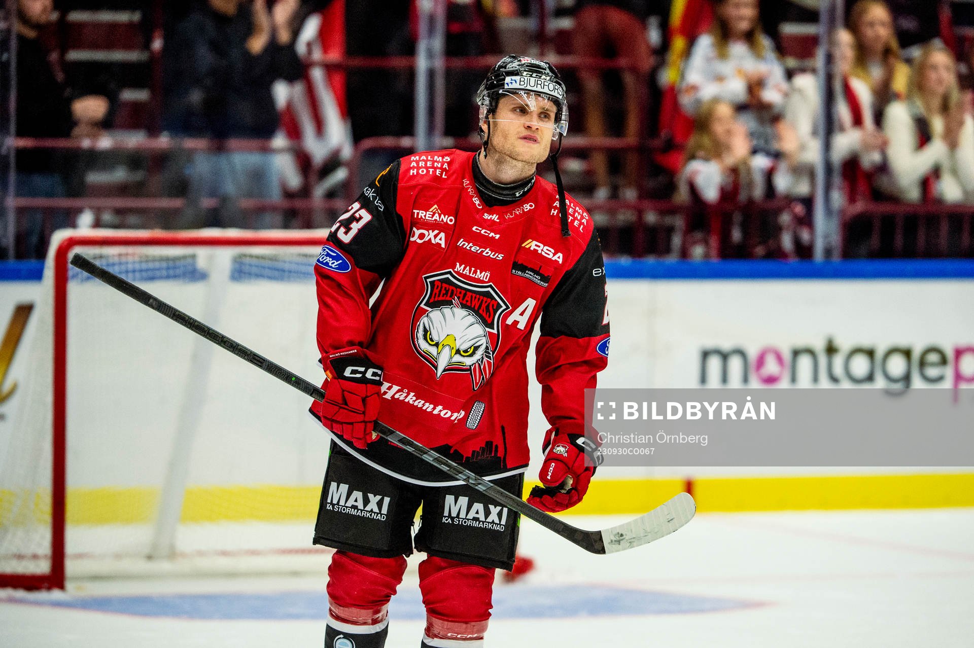Malmö Redhawks Christoffer Forsberg deppar